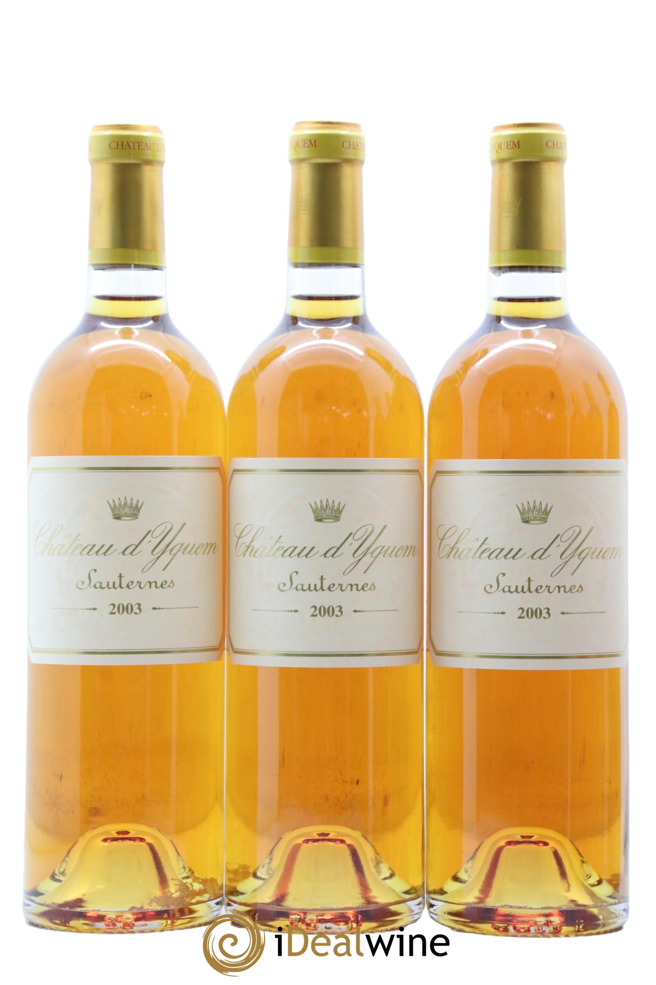 Château d' Yquem 1er Cru Classé Supérieur 2003 - Posten von 6 Flaschen - 2