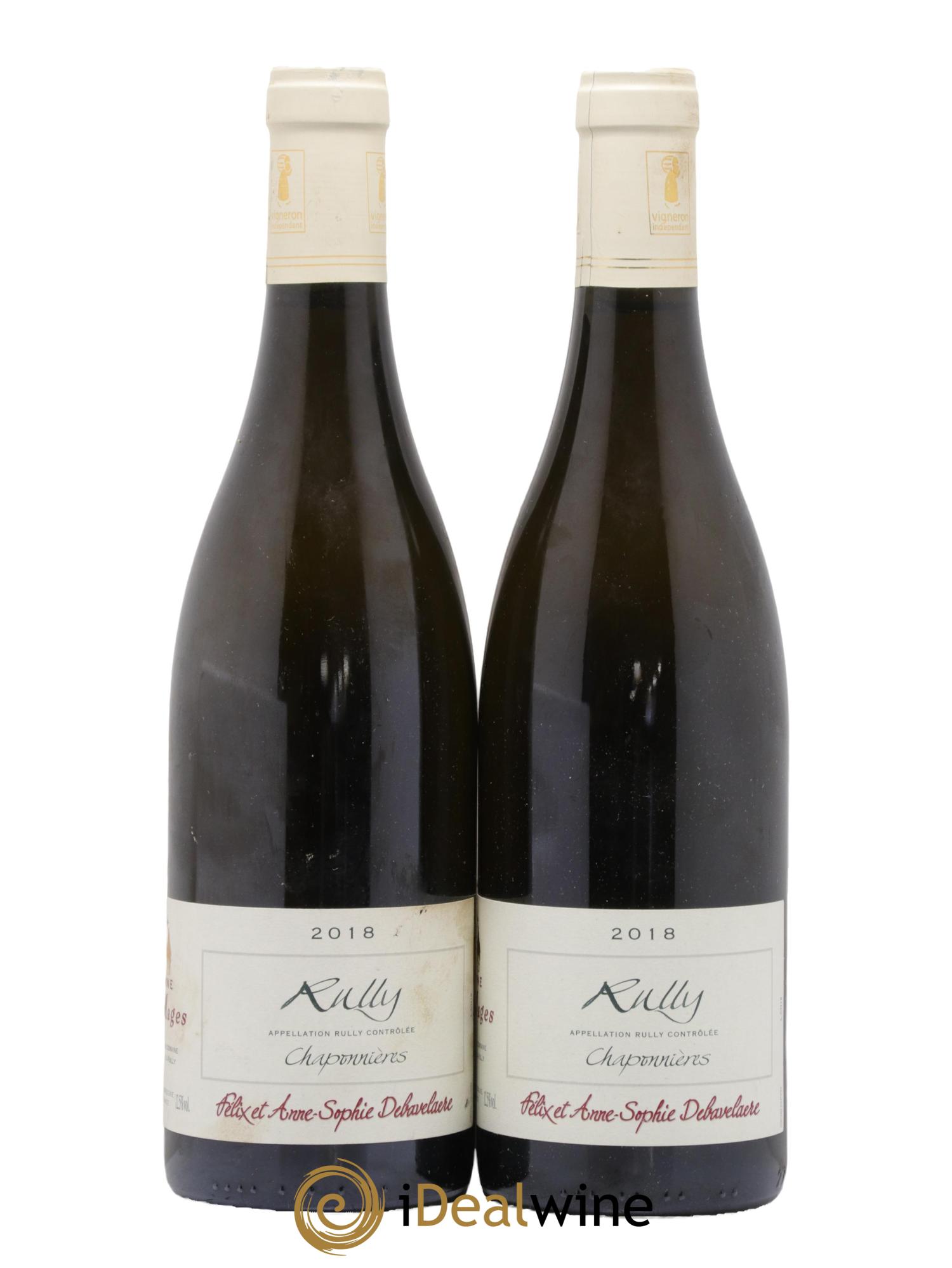 Rully Chaponnières Rois Mages (Domaine) 2018 - Lot of 2 bottles - 0