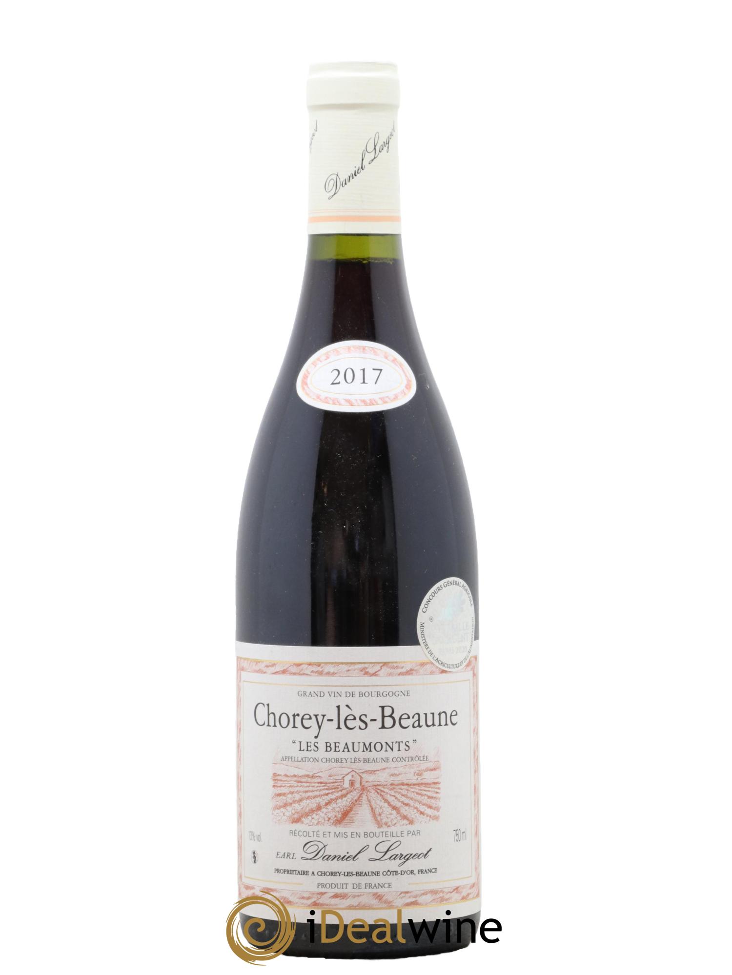 Chorey-lès-Beaune Les Beaumonts Daniel Largeot 2017 - Posten von 1 Flasche - 0