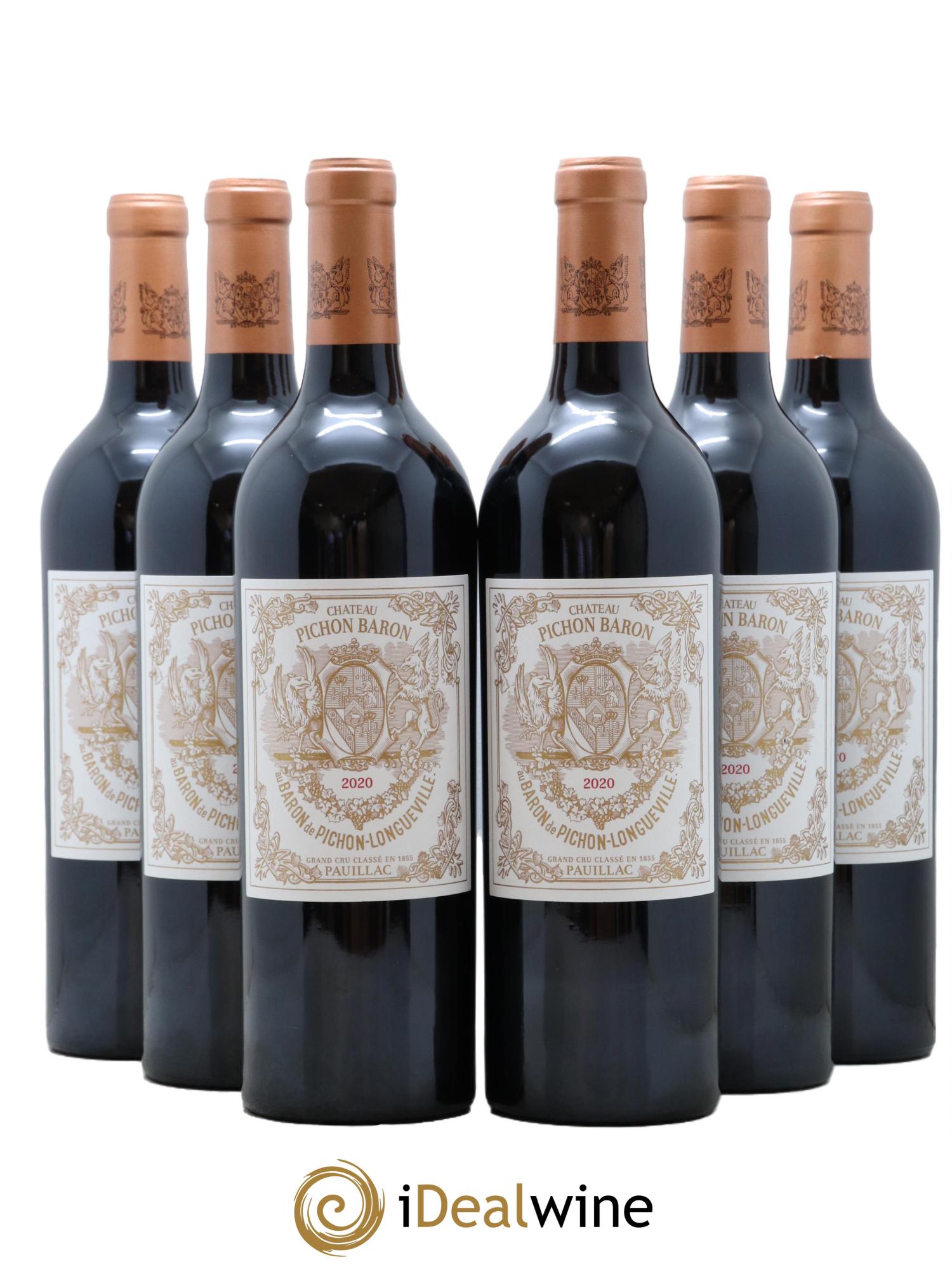 Pichon Longueville Baron 2ème Grand Cru Classé 2020 - Lot of 6 bottles - 0