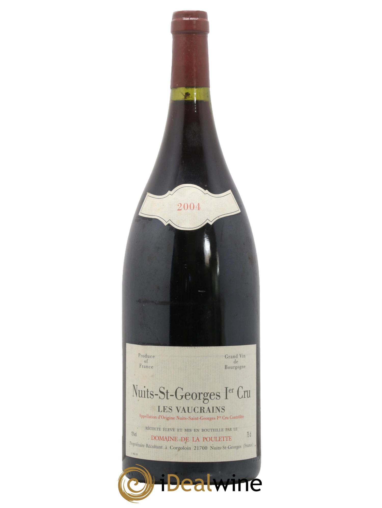 Nuits Saint-Georges 1er Cru Les Vaucrains Domaine de la Poulette 2004 - Lot de 1 magnum - 0