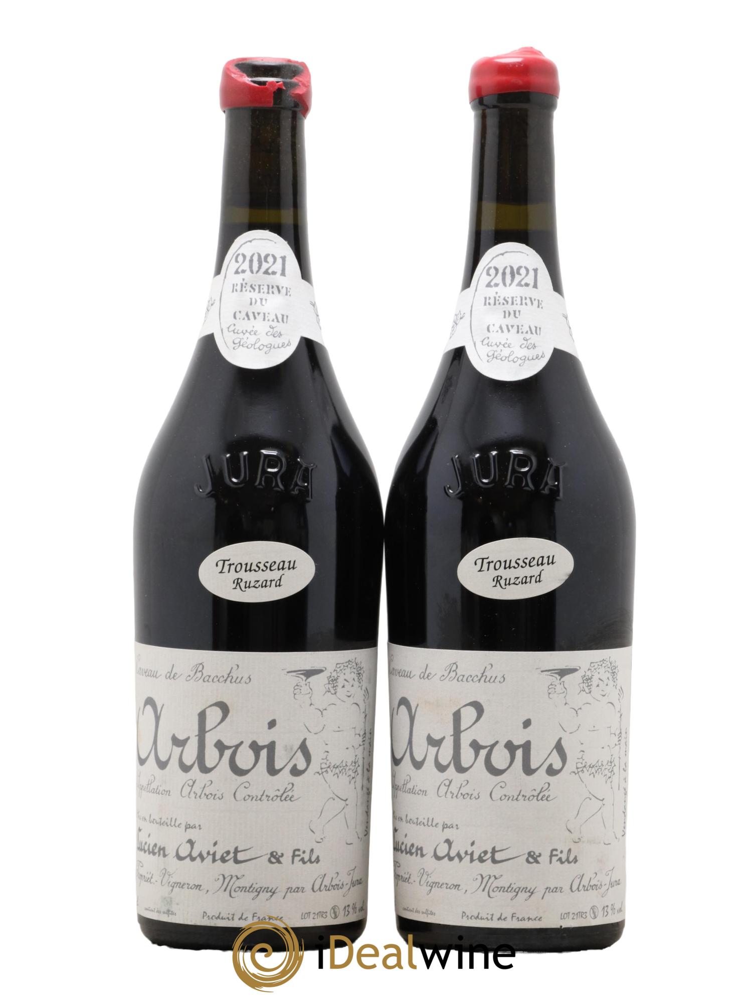 Arbois Trousseau Ruzard Cuvée des Géologues Lucien Aviet (Domaine) 2021 - Posten von 2 Flaschen - 0