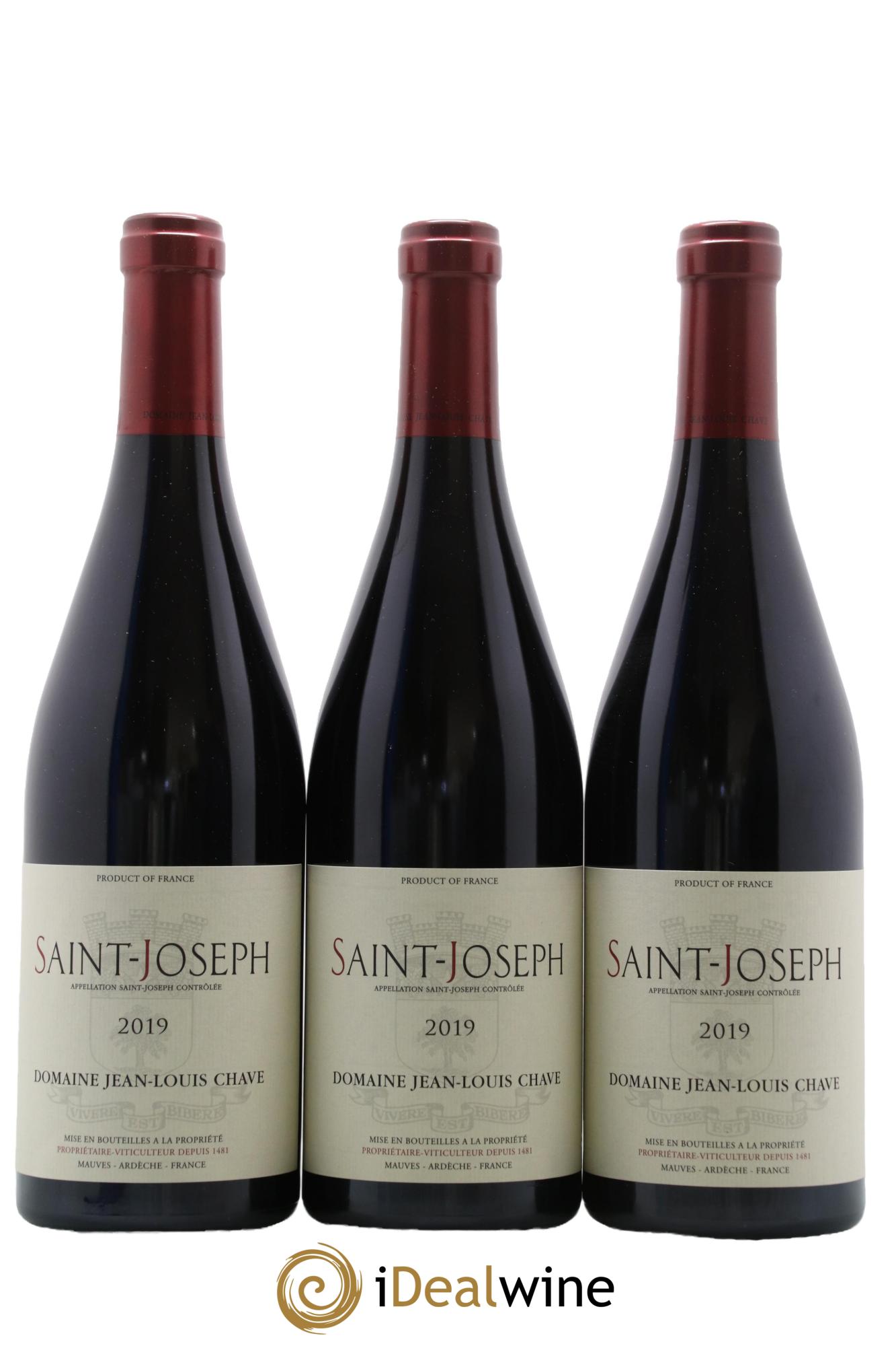 Saint-Joseph Jean-Louis Chave 2019 - Lot de 3 bouteilles - 0