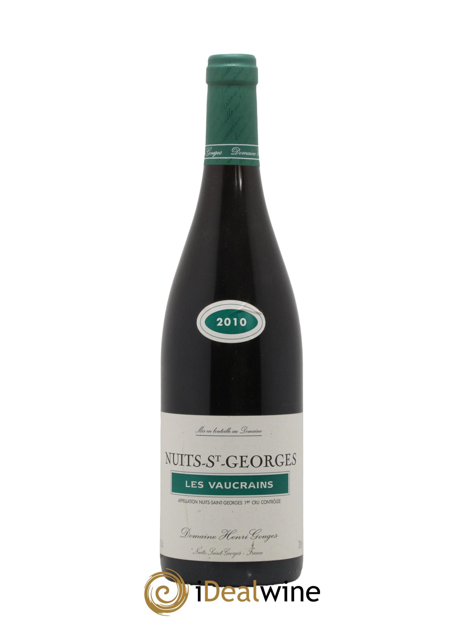 Nuits Saint-Georges 1er Cru Les Vaucrains Henri Gouges 2010 - Posten von 1 Flasche - 0