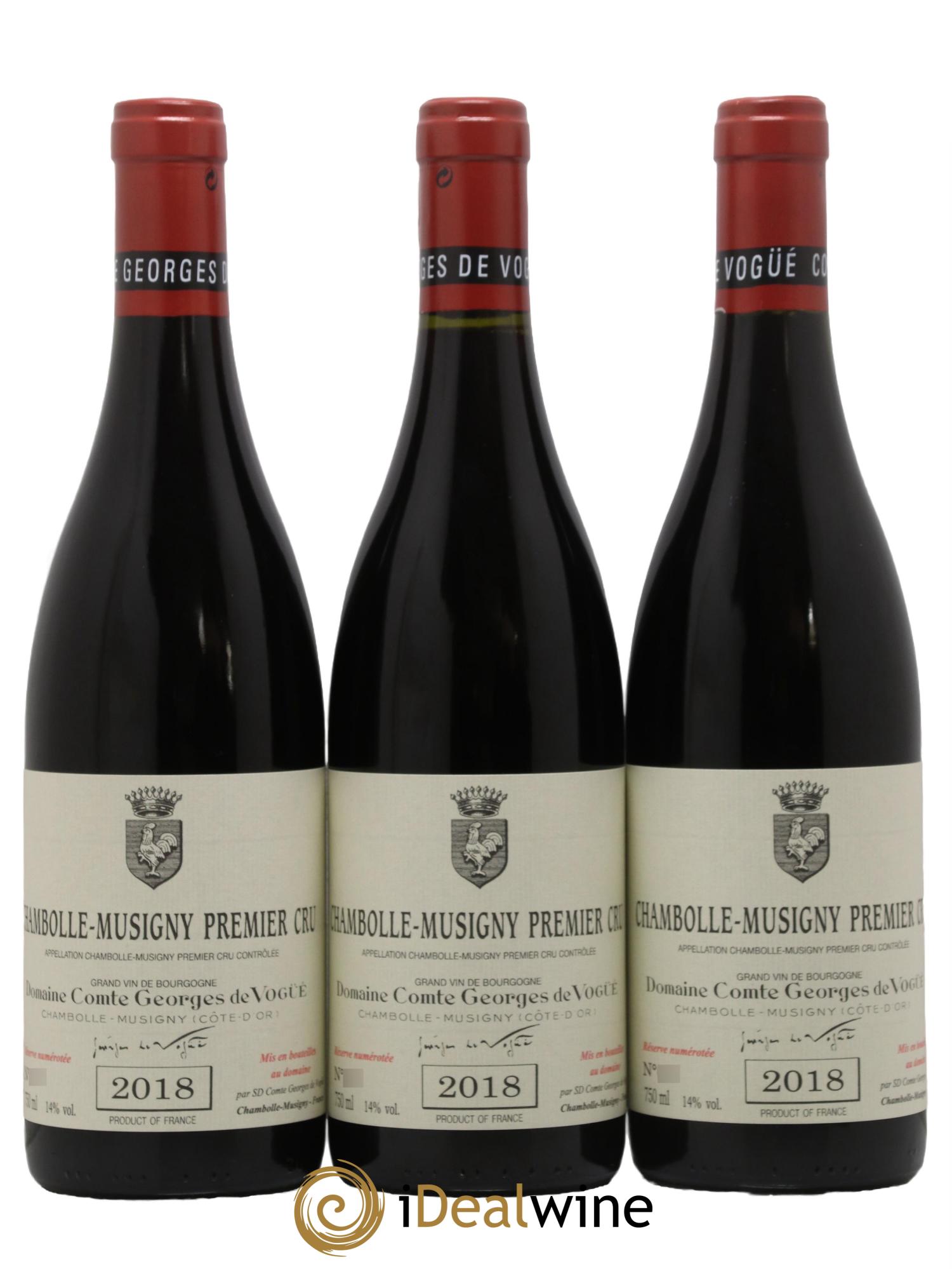 Chambolle-Musigny 1er Cru Comte Georges de Vogüé 2018 - Lot de 3 bouteilles - 0