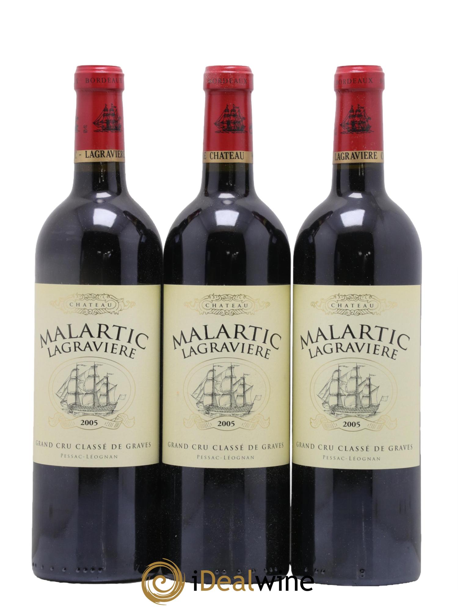 Château Malartic-Lagravière Cru Classé de Graves 2005 - Posten von 6 Flaschen - 2