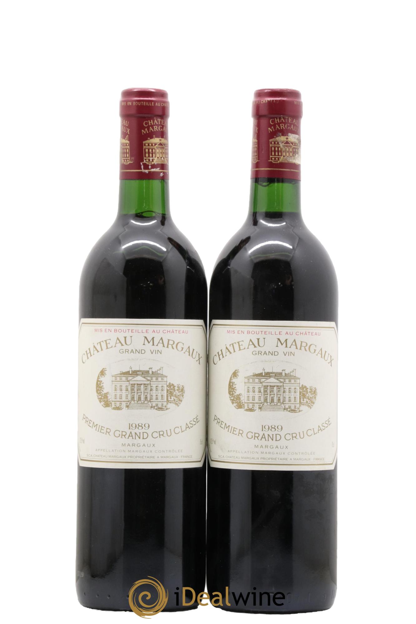 Château Margaux 1er Grand Cru Classé 1989 - Lotto di 2 bottiglie - 0