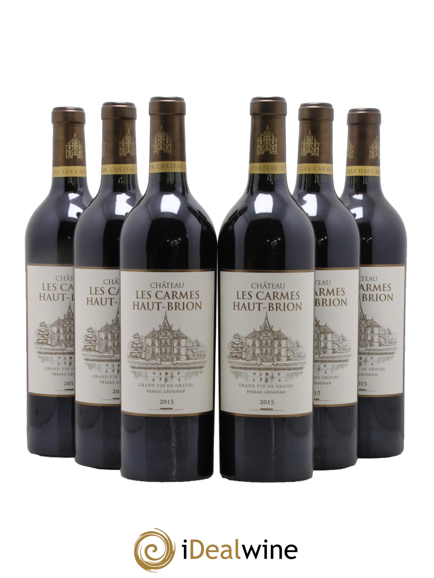 Château Les Carmes Haut-Brion 2015 - Lotto di 6 bottiglie - 0