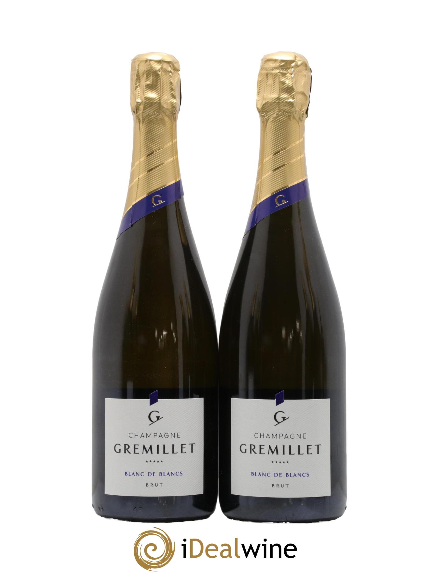 Champagne Gremillet Blanc de Blanc - Lotto di 2 bottiglie - 0