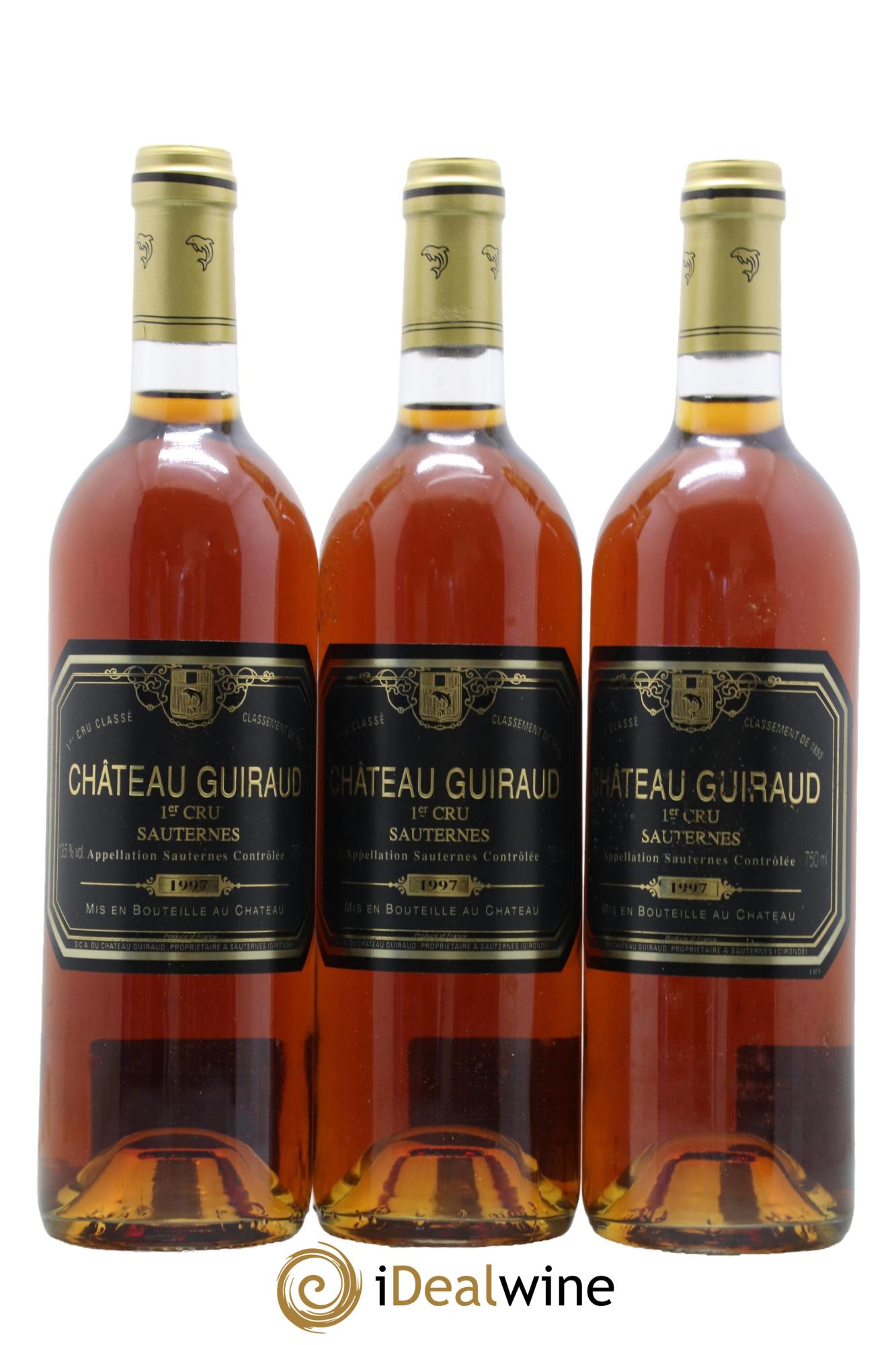 Château Guiraud 1er Grand Cru Classé 1997 - Lotto di 3 bottiglie - 0