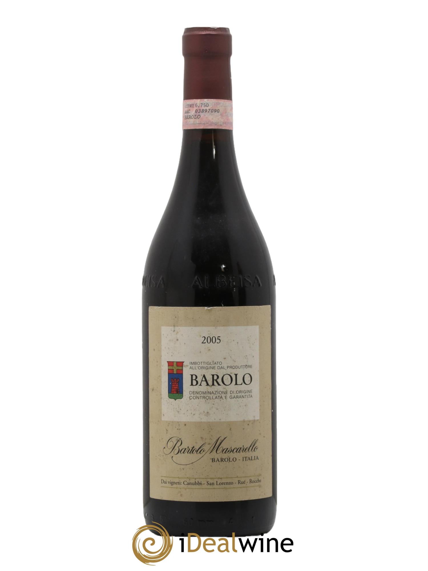 Barolo DOCG Bartolo Mascarello 2005 - Lot de 1 bouteille - 0