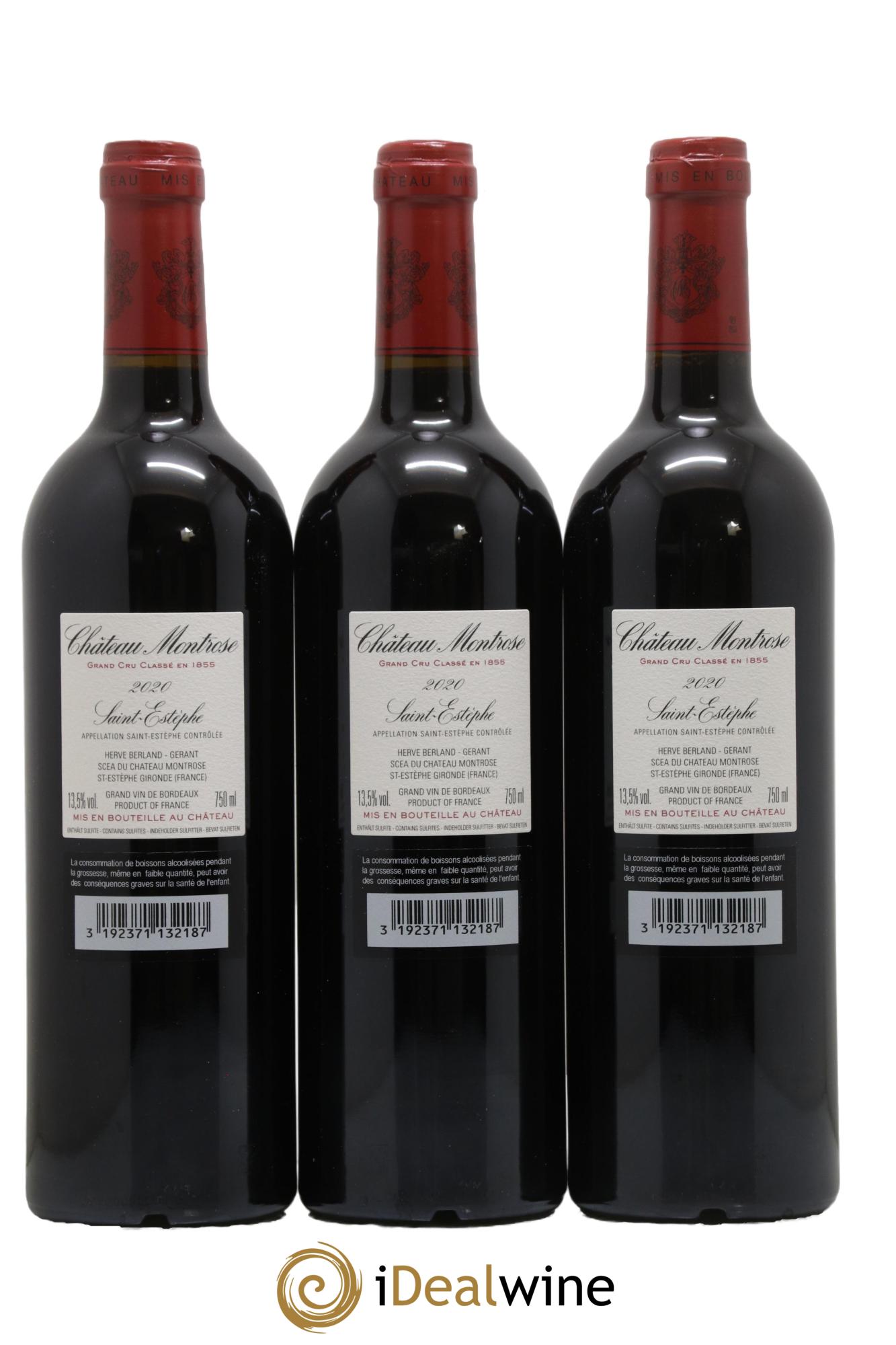 Château Montrose 2ème Grand Cru Classé 2020 - Lot de 6 bouteilles - 2