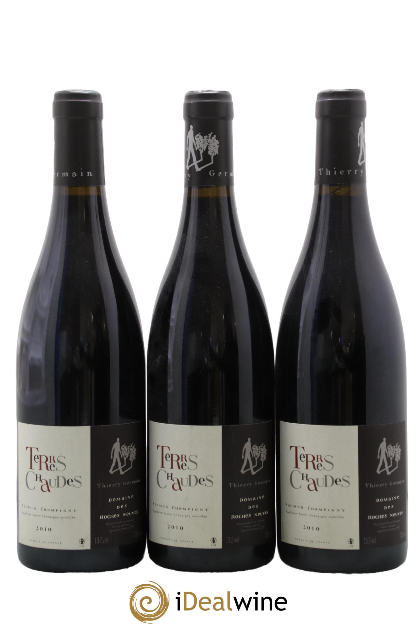 Saumur-Champigny Terres Chaudes Domaine des Roches Neuves - Thierry Germain 2010 - Lot de 3 bouteilles - 0