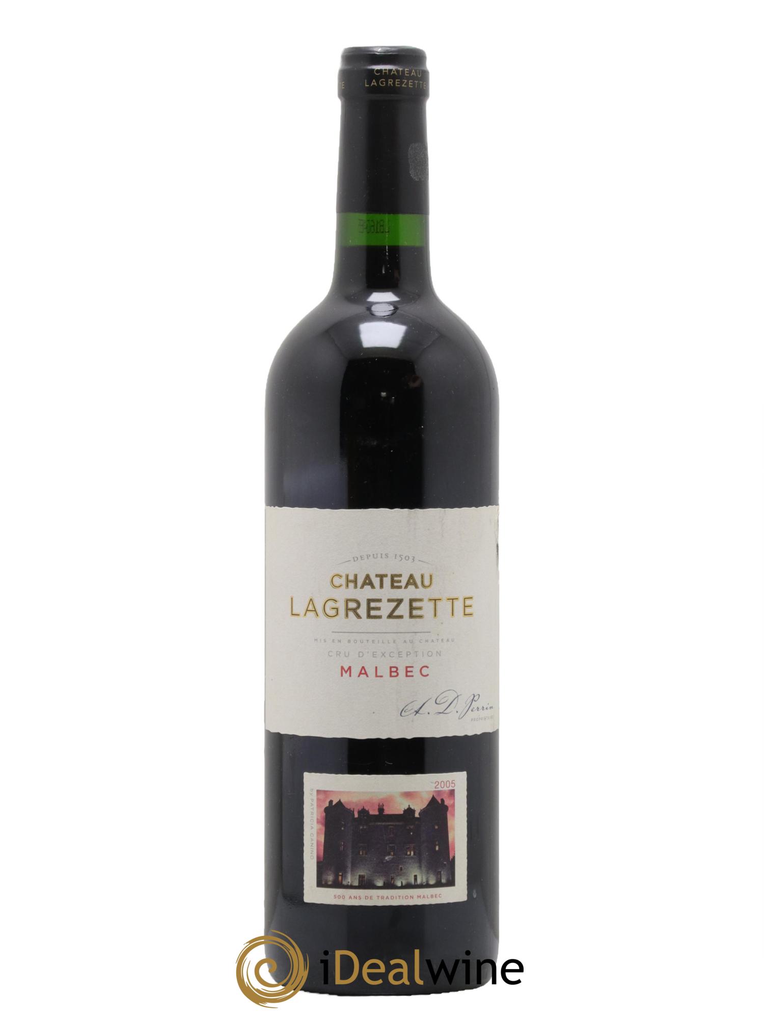 Cahors Château Lagrezette Alain Dominique Perrin 2005 - Lotto di 1 bottiglia - 0