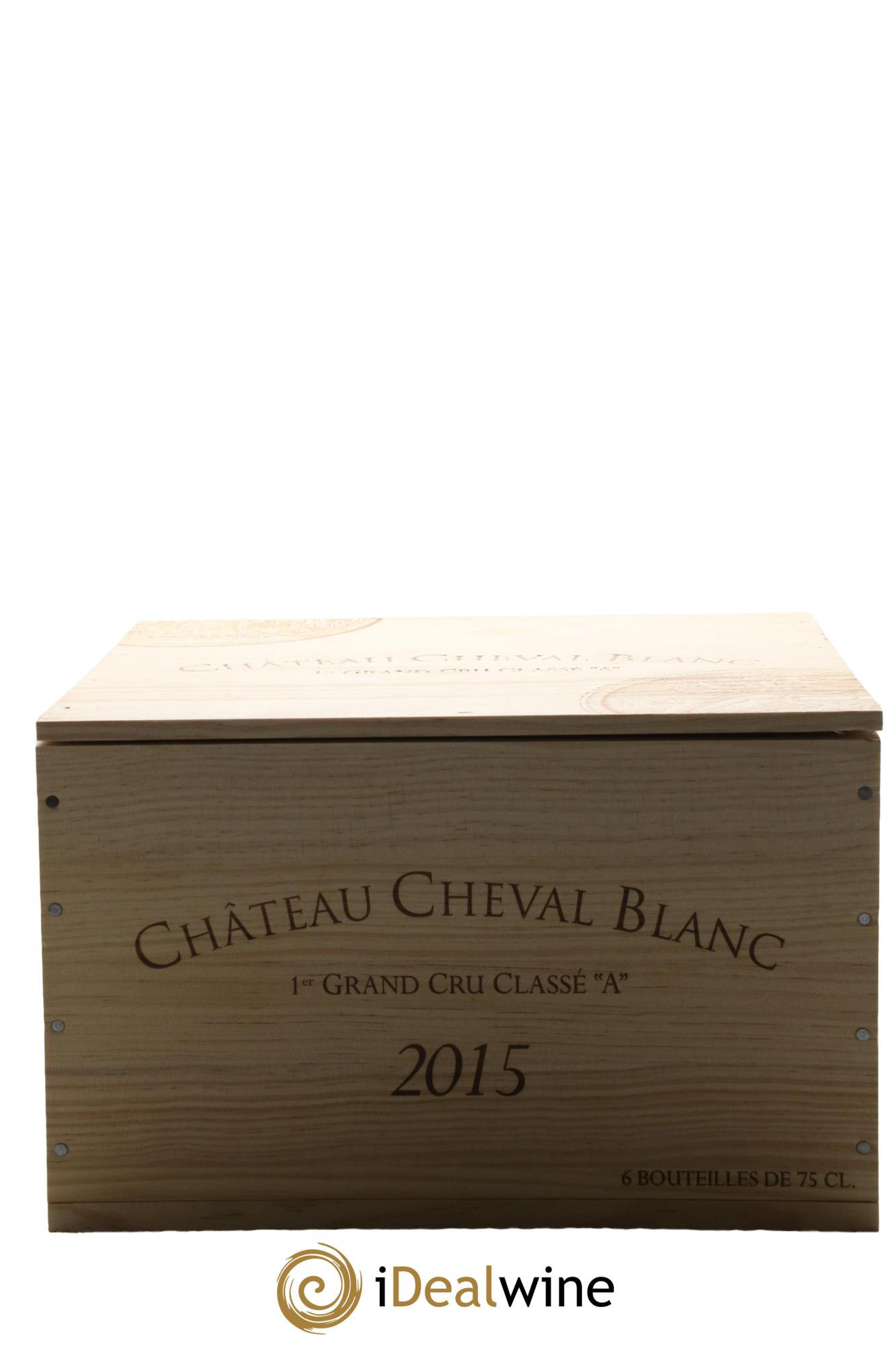 Château Cheval Blanc 1er Grand Cru Classé A  2015 - Lotto di 6 bottiglie - 6