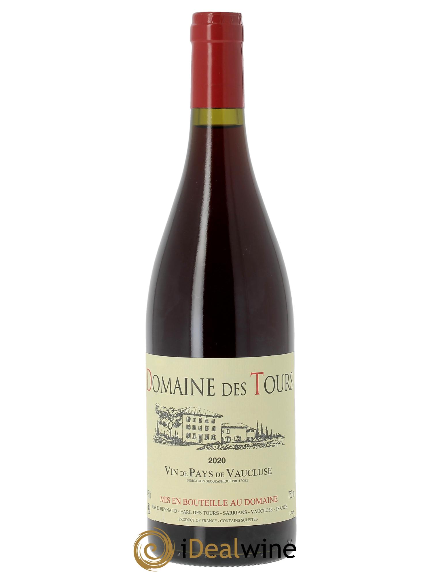 IGP Vaucluse (Vin de Pays de Vaucluse) Domaine des Tours Emmanuel Reynaud  2020 - Lotto di 1 bottiglia - 0