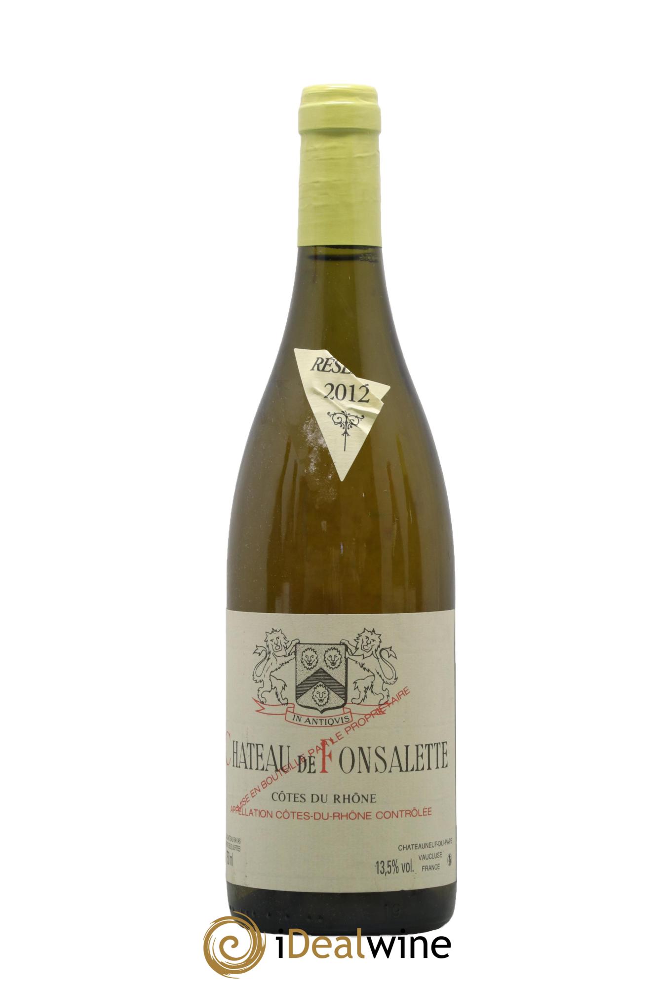 Côtes du Rhône Château de Fonsalette Emmanuel Reynaud 2012 - Posten von 1 Flasche - 0