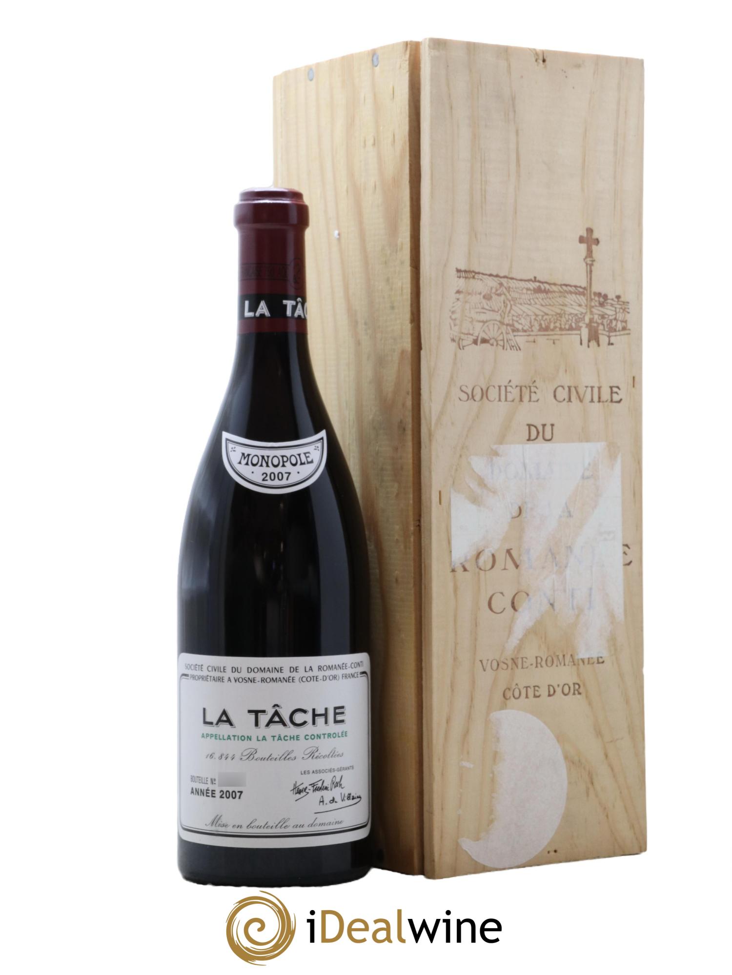 La Tâche Grand Cru Domaine de la Romanée-Conti 2007 - Lotto di 1 bottiglia - 0