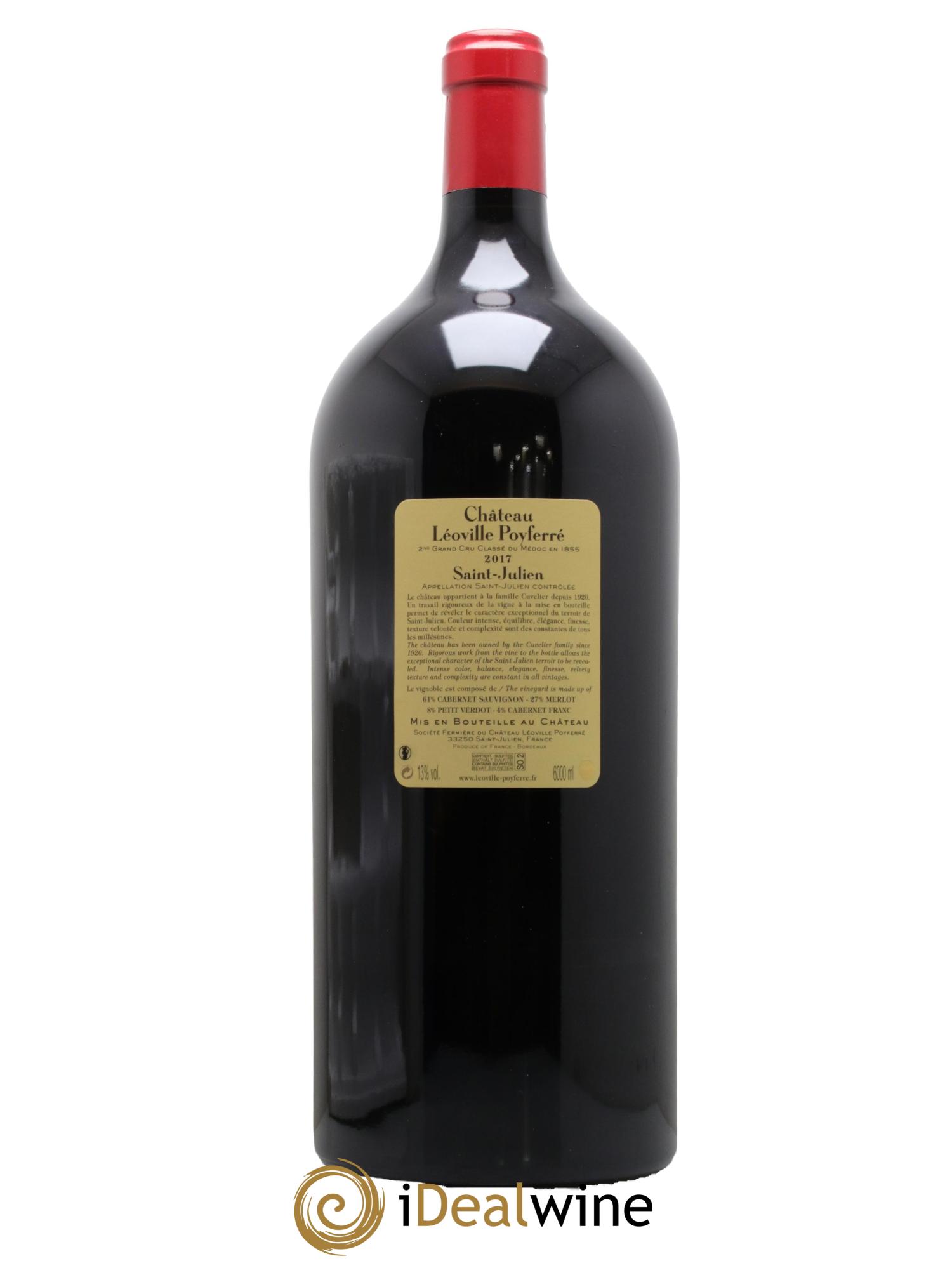 Château Léoville Poyferré 2ème Grand Cru Classé  2017 - Lot de 1 mathusalem - 1