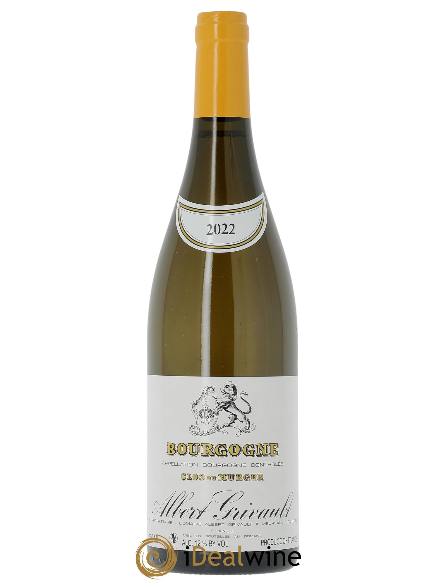 Bourgogne Clos Du Murger Albert Grivault  2022 - Lotto di 1 bottiglia - 0