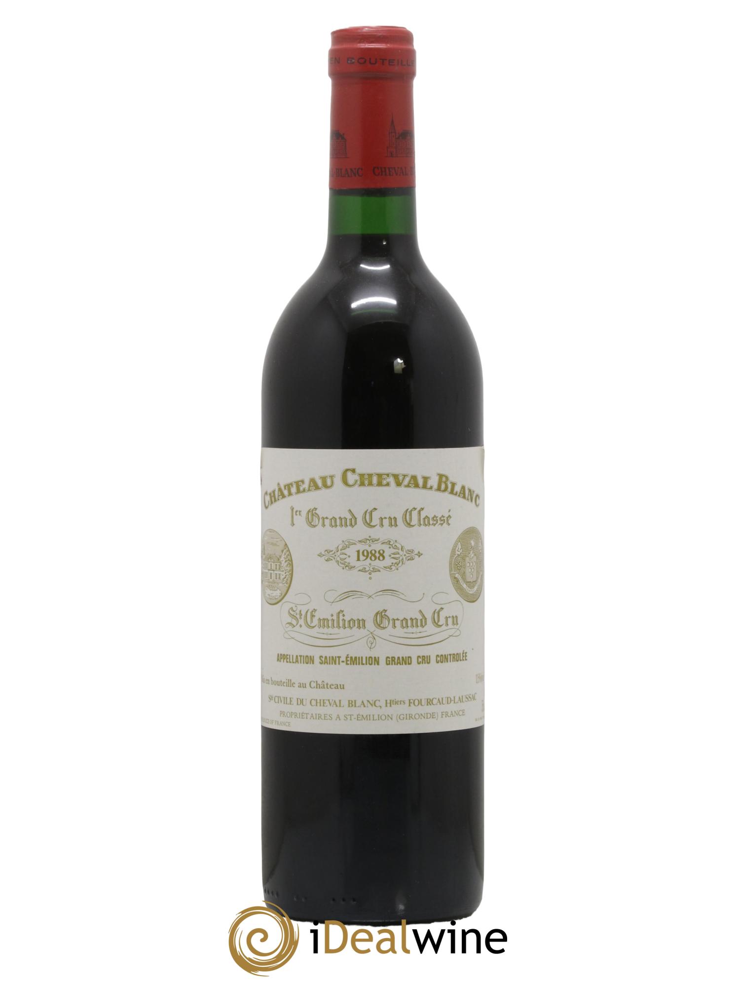 Château Cheval Blanc 1er Grand Cru Classé A 1988 - Lot de 1 bouteille - 0