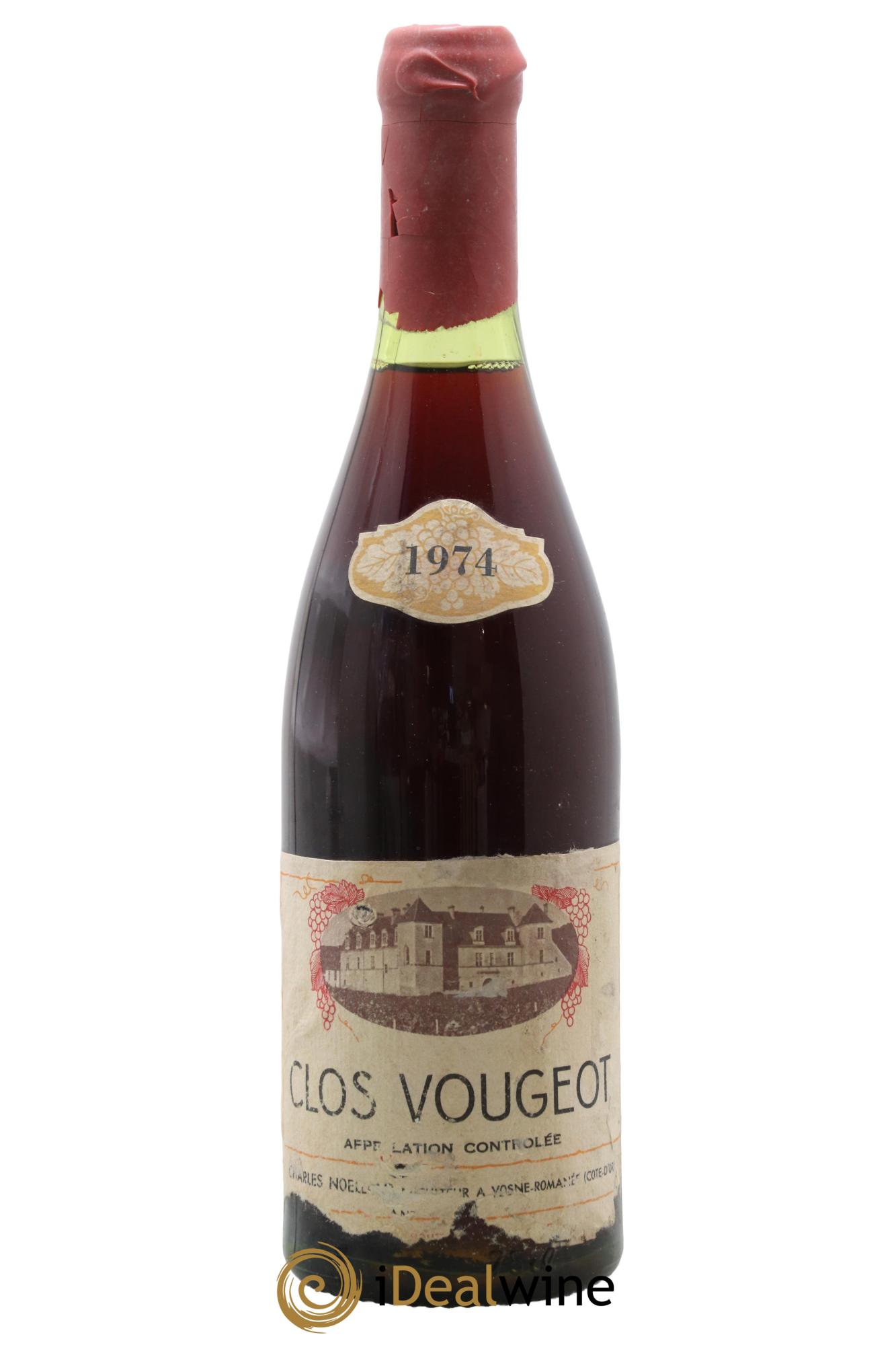 Clos de Vougeot Grand Cru Charles Noëllat 1974 - Lot de 1 bouteille - 0