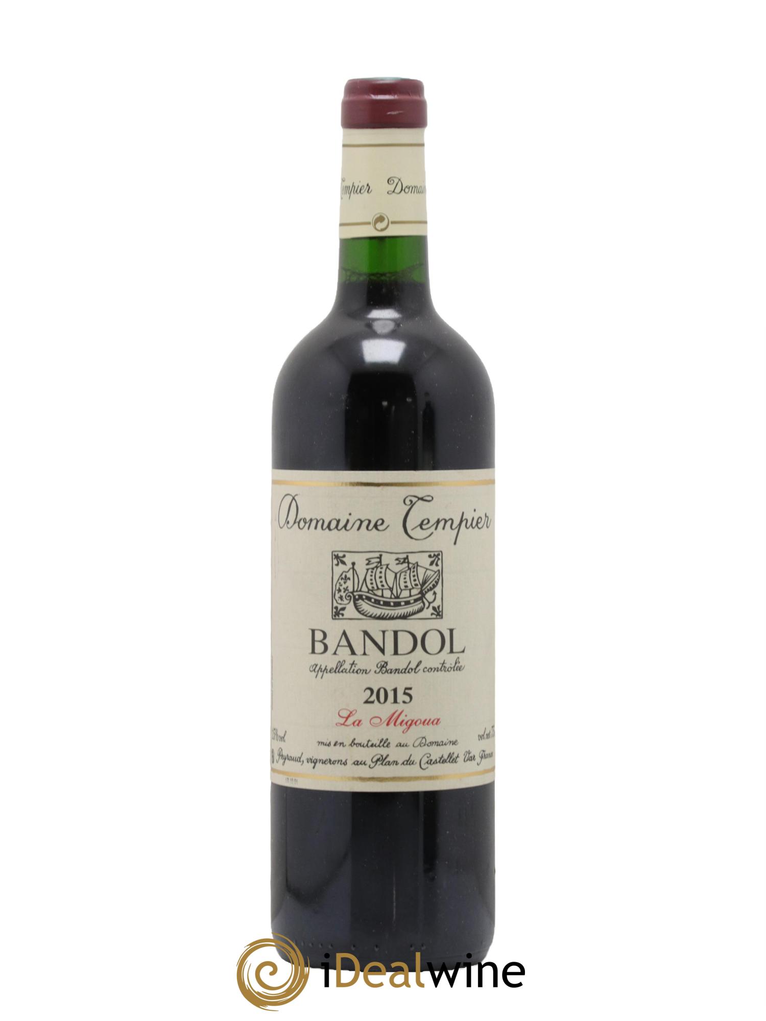 Bandol Domaine Tempier Cuvée La Migoua Famille Peyraud 2015 - Lot de 1 bouteille - 0