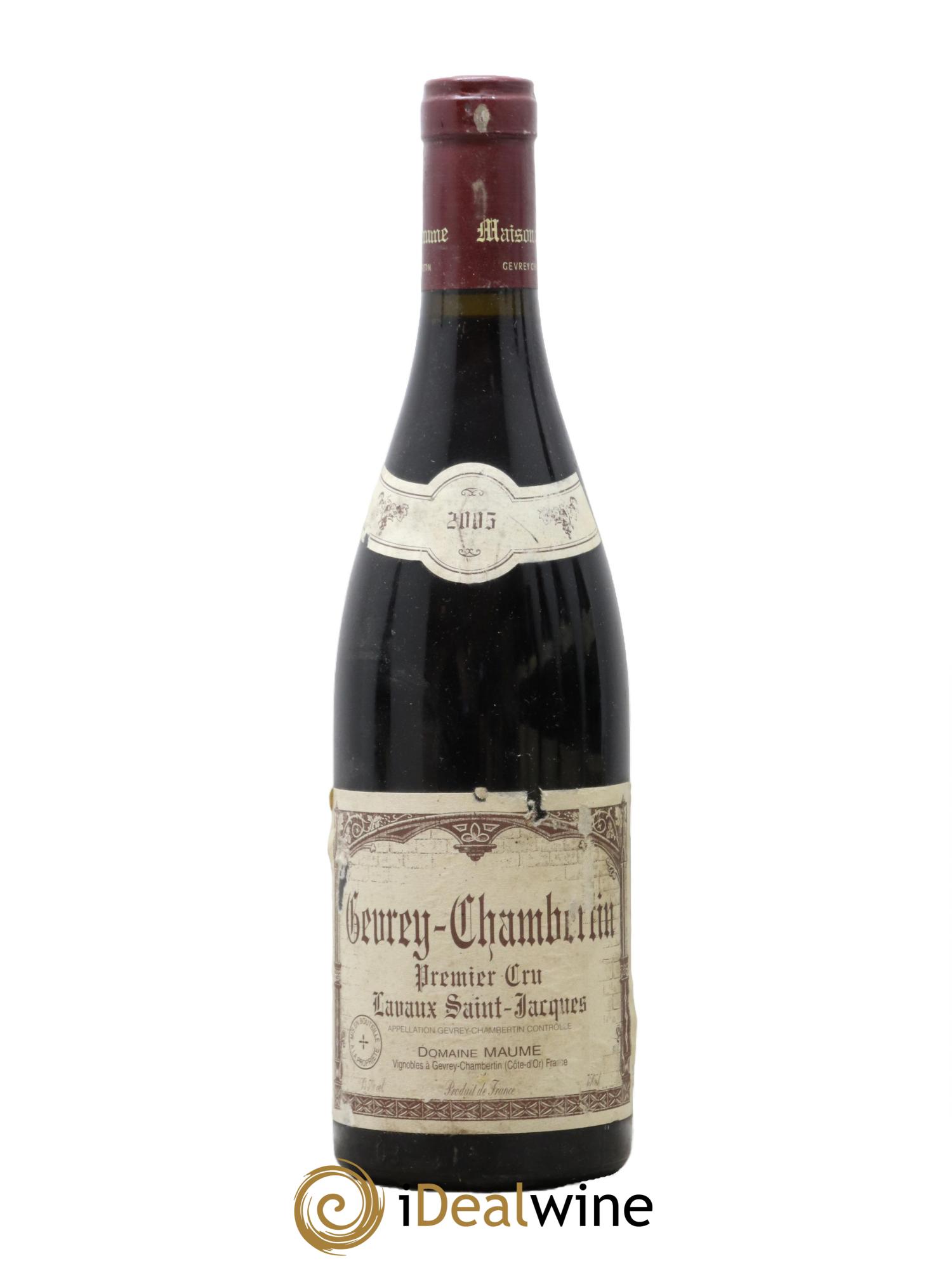 Gevrey-Chambertin 1er Cru Lavaux Saint Jacques  Maume (Domaine) 2005 - Lot de 1 bouteille - 0