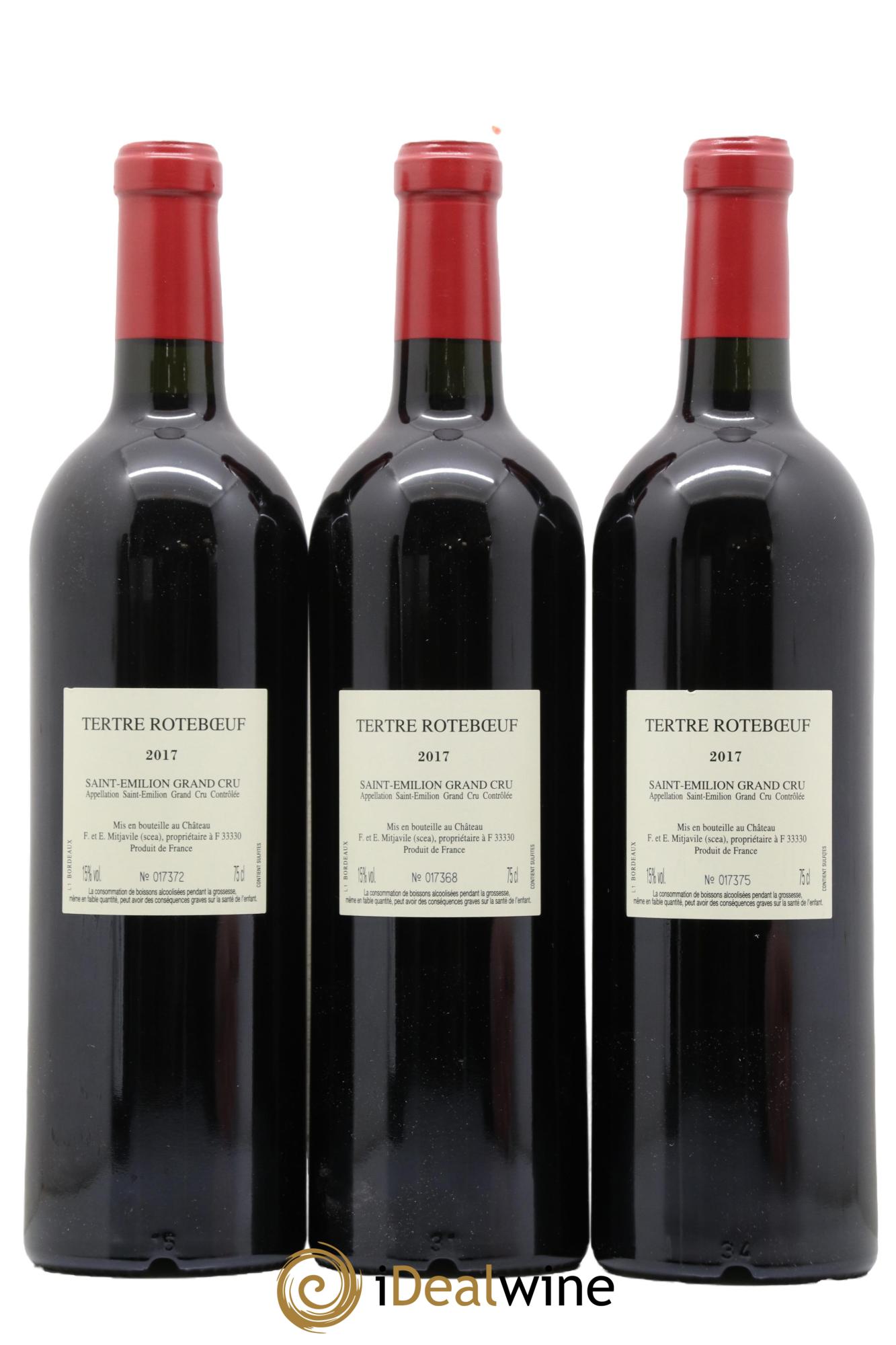 Château Tertre Roteboeuf 2017 - Lot de 3 bouteilles - 1