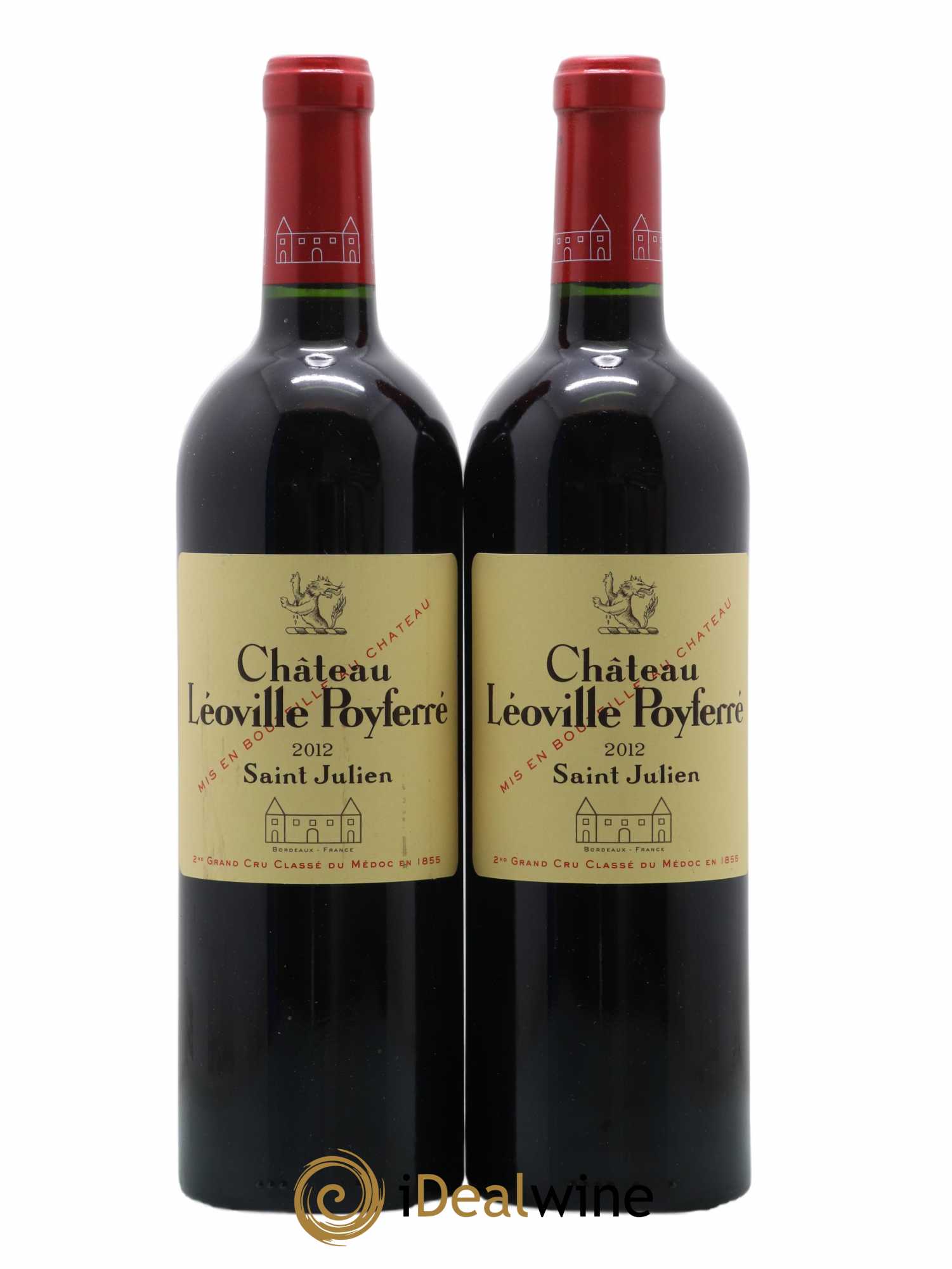 Château Léoville Poyferré 2ème Grand Cru Classé 2012 - Lot of 2 bottles - 0