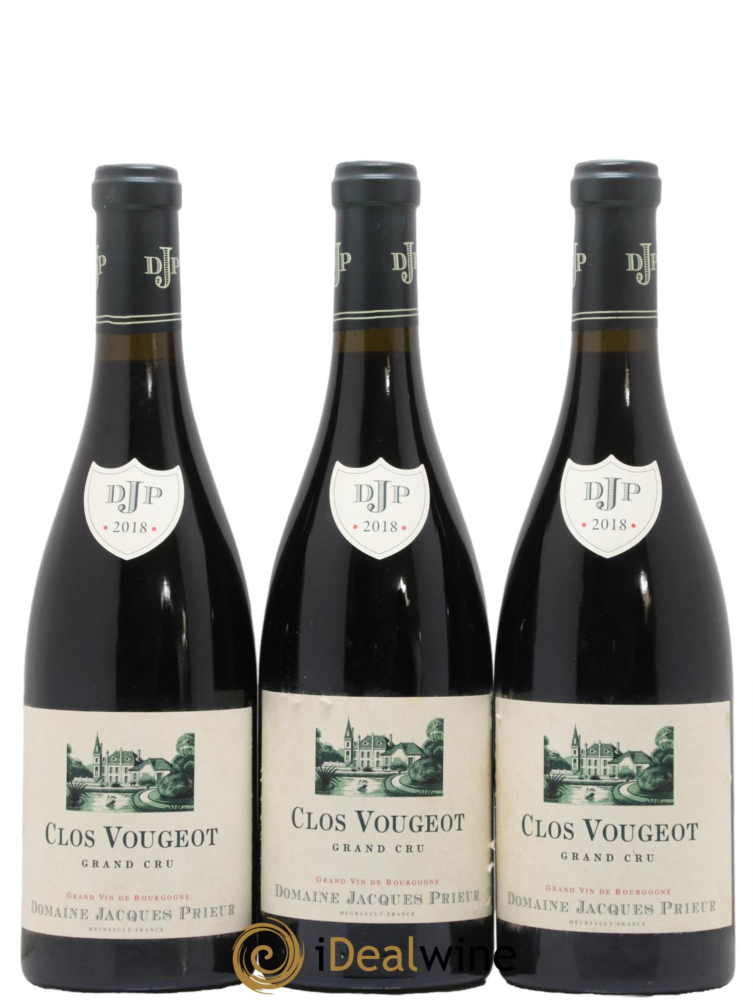 Clos de Vougeot Grand Cru Jacques Prieur (Domaine) 2018 - Lot of 3 bottles - 0