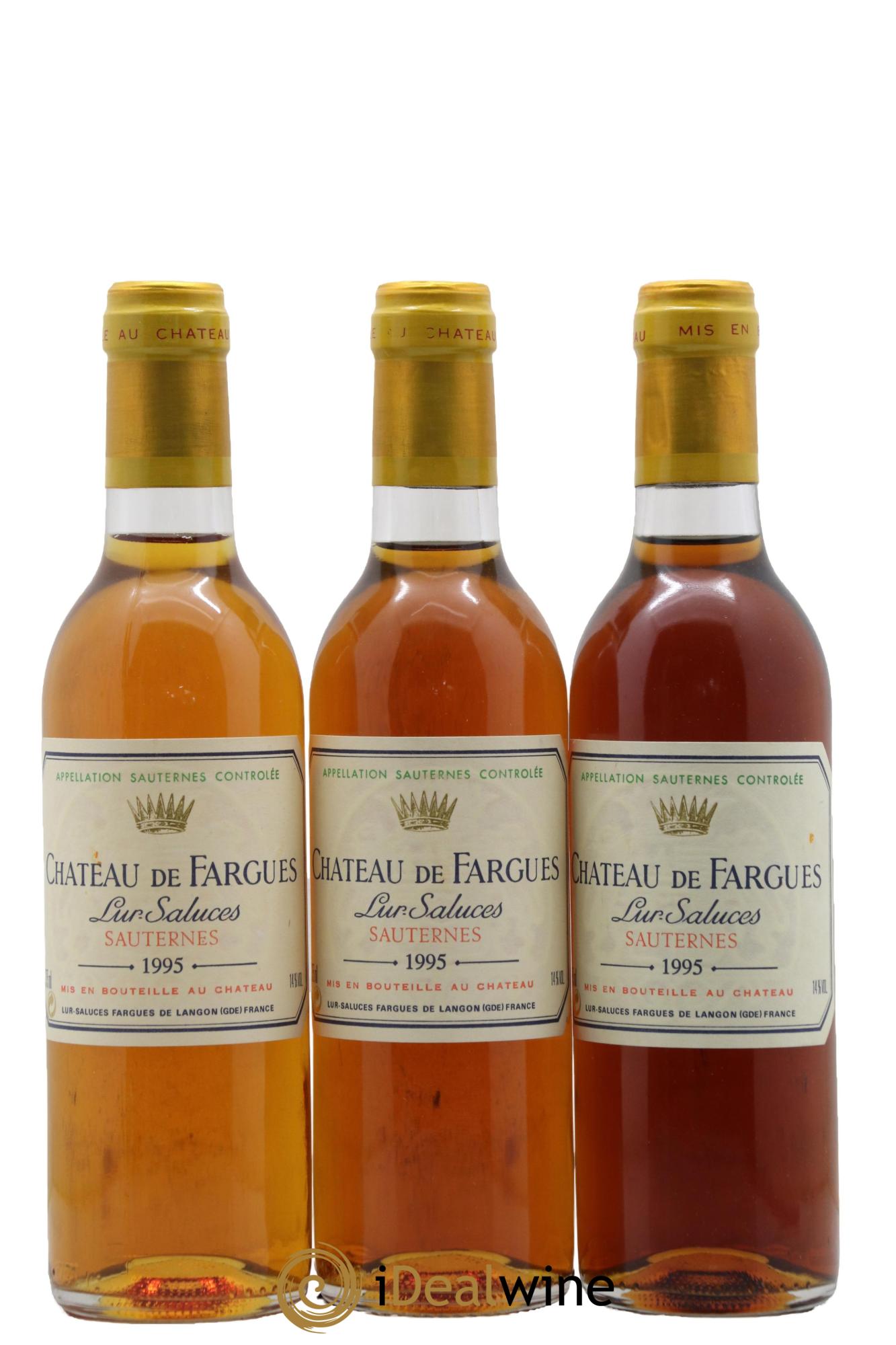 Château de Fargues 1995 - Lot de 3 demi bouteilles - 0