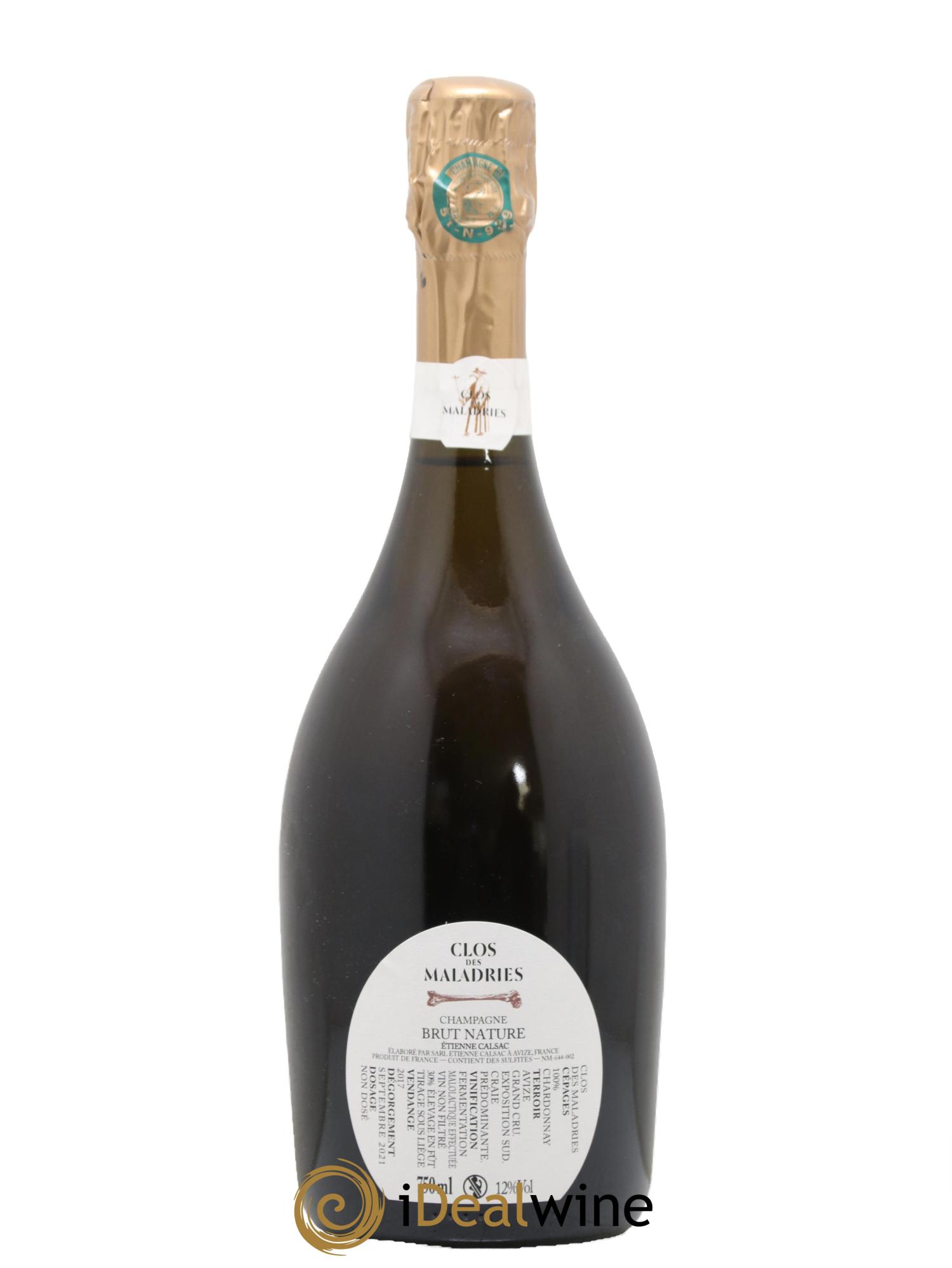 Clos des Maladries Grand Cru Extra Brut Etienne Calsac 2017 - Posten von 1 Flasche - 1