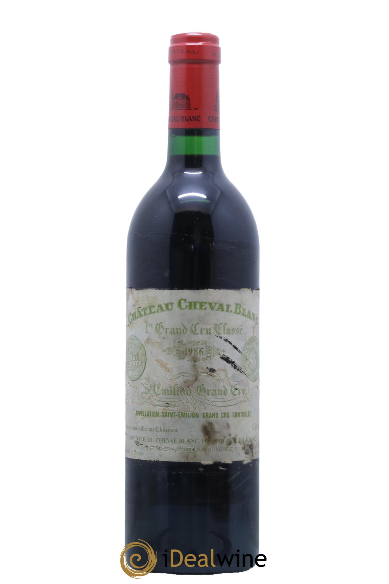 Château Cheval Blanc 1er Grand Cru Classé A 1986 - Lot de 1 bouteille - 0