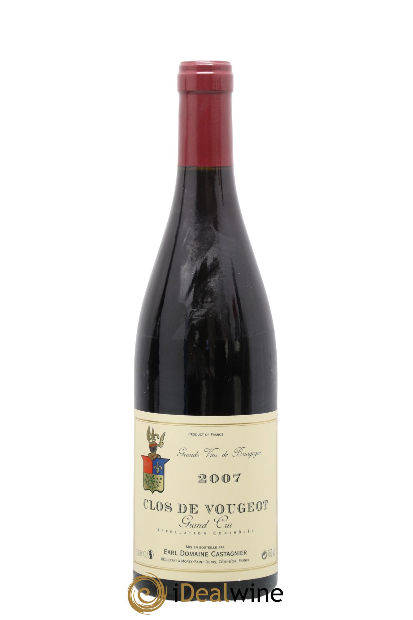 Clos de Vougeot Grand Cru Castagnier (Domaine) 2007 - Lot de 1 bouteille - 0