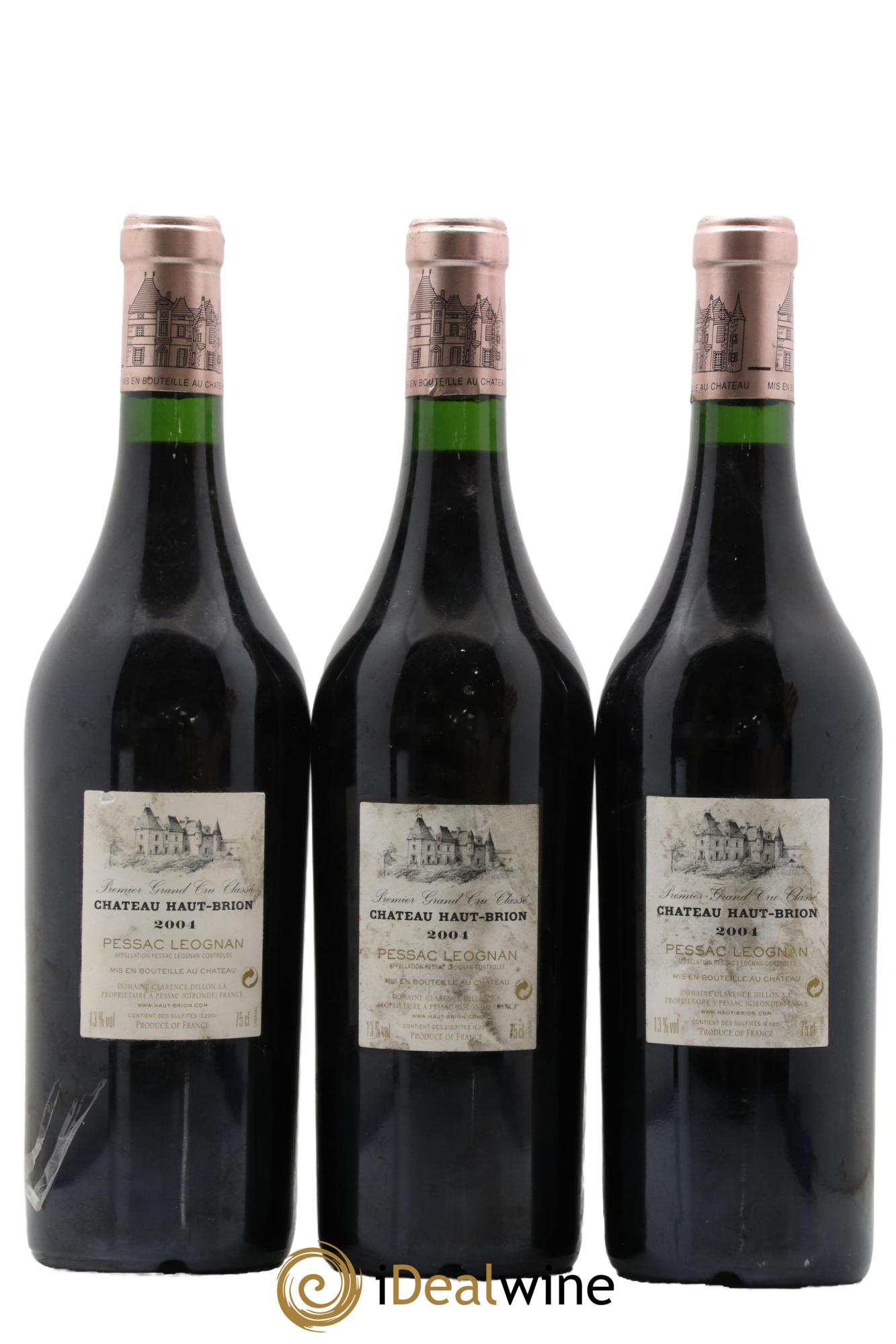 Château Haut Brion 1er Grand Cru Classé 2004 - Lotto di 3 bottiglie - 1