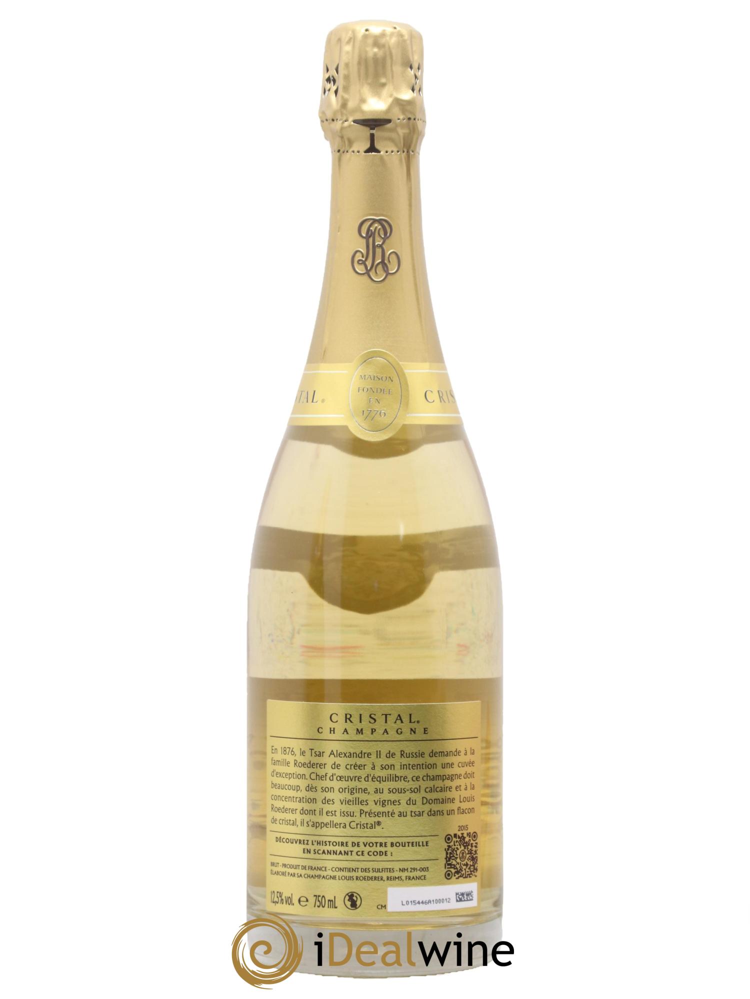 Cristal Louis Roederer 2015 - Lot of 1 bottle - 1