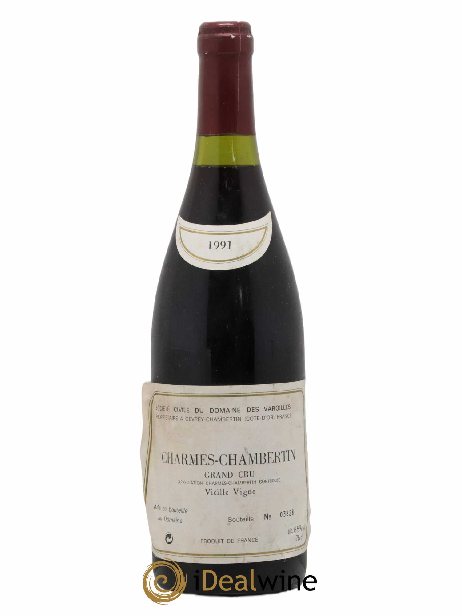 Charmes-Chambertin Grand Cru Varoilles (Domaine des) 1991 - Lot de 1 bouteille - 0