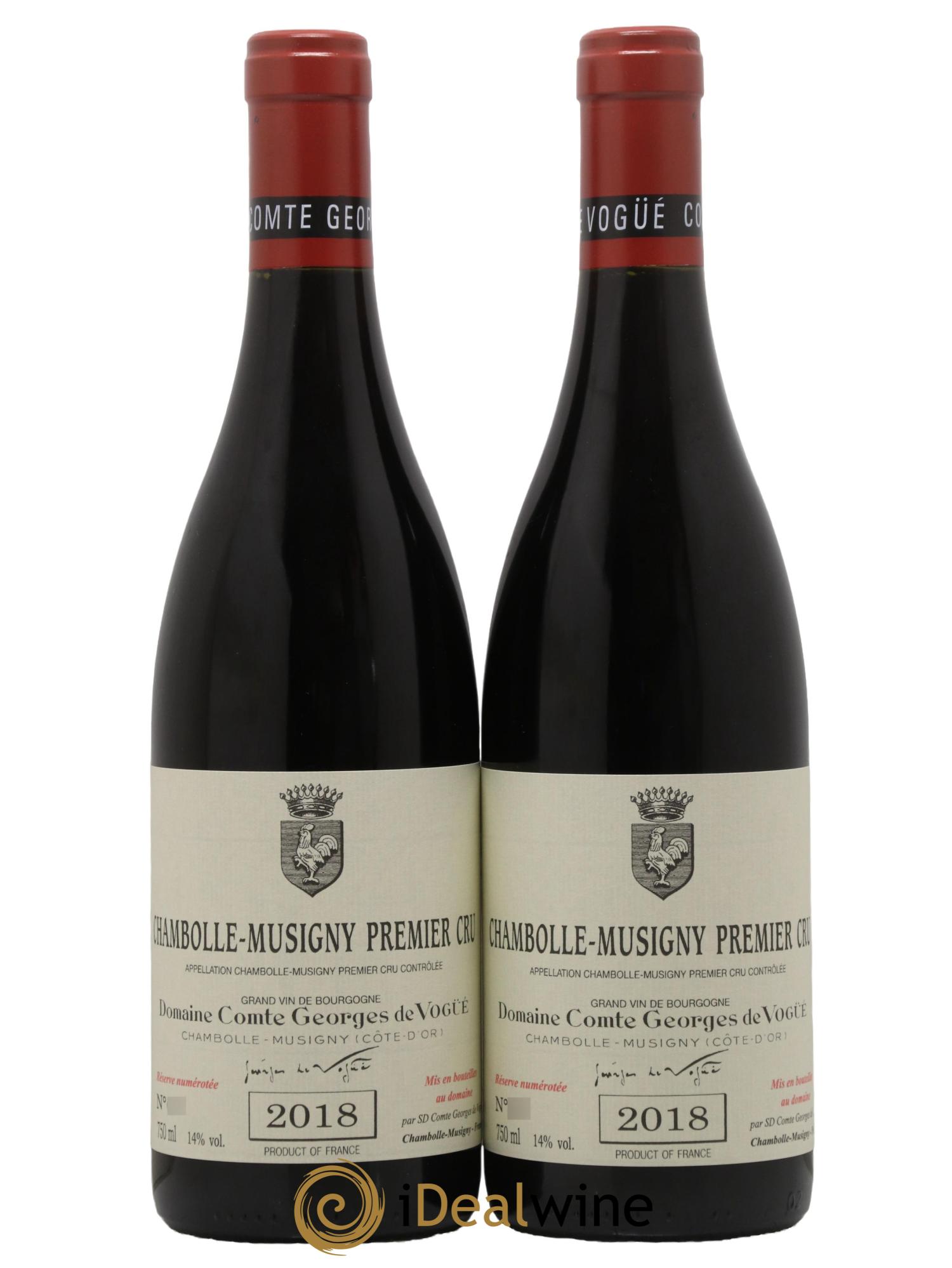 Chambolle-Musigny 1er Cru Comte Georges de Vogüé 2018 - Lot de 2 bouteilles - 0