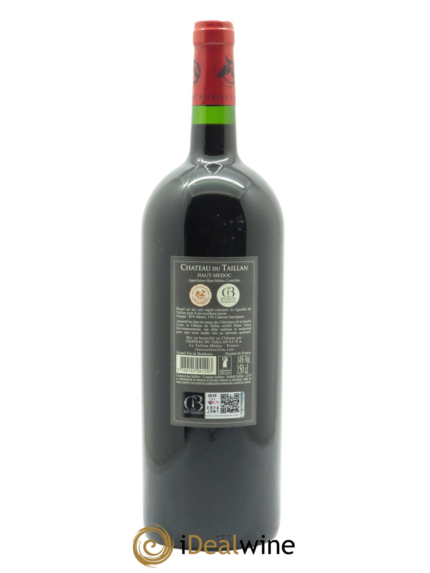 Château du Taillan Cru Bourgeois Exceptionnel  2019 - Posten von 1 Magnum - 1