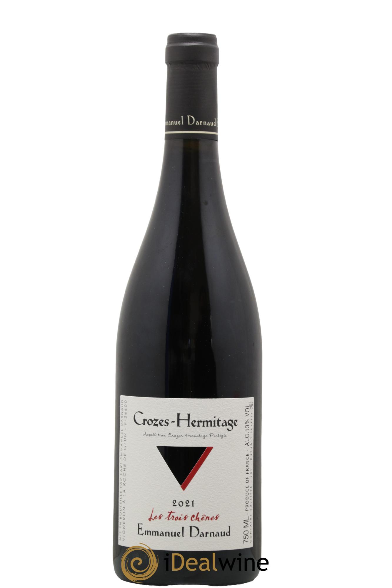 Crozes-Hermitage Les Tois Chênes Domaine Emmanuel Darnaud 2021 - Lot de 1 bouteille - 0