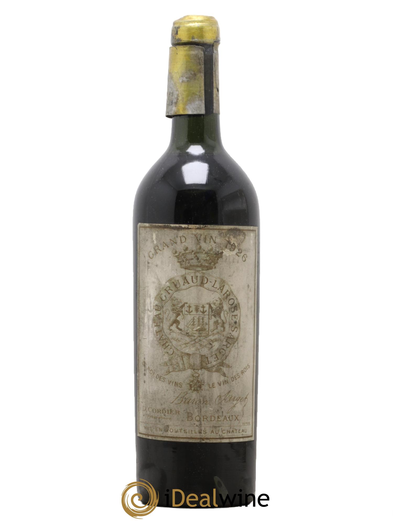 Château Gruaud Larose 2ème Grand Cru Classé 1926 - Lotto di 1 bottiglia - 0