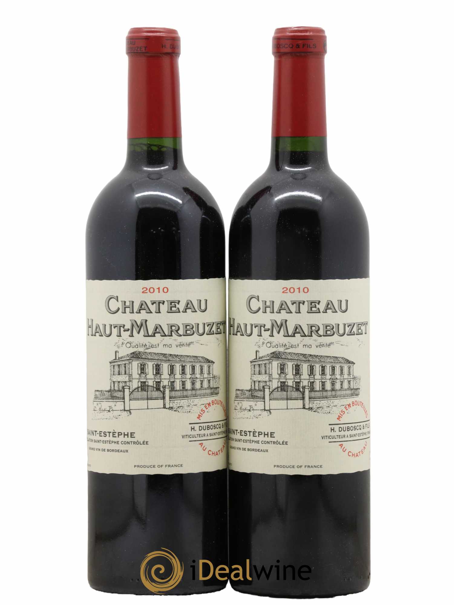 Château Haut Marbuzet  2010 - Lotto di 2 bottiglie - 0