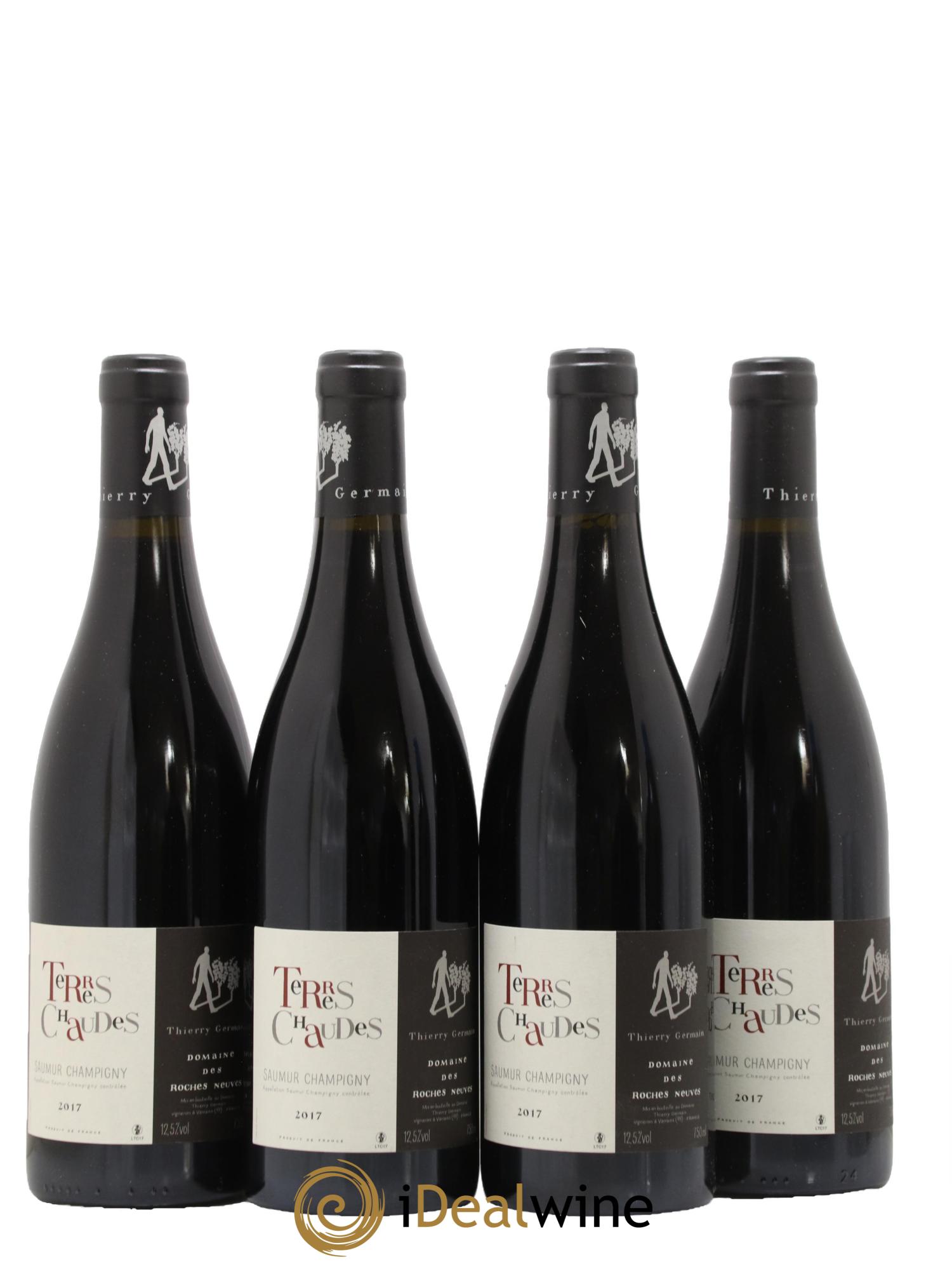 Saumur-Champigny Terres Chaudes Domaine des Roches Neuves - Thierry Germain 2017 - Lot de 4 bouteilles - 0