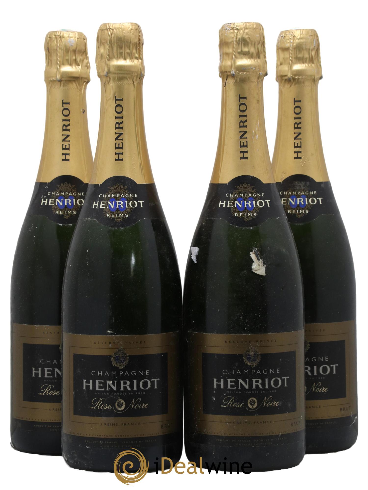 Champagne Rose Noire Maison Henriot - Lot de 4 bouteilles - 0