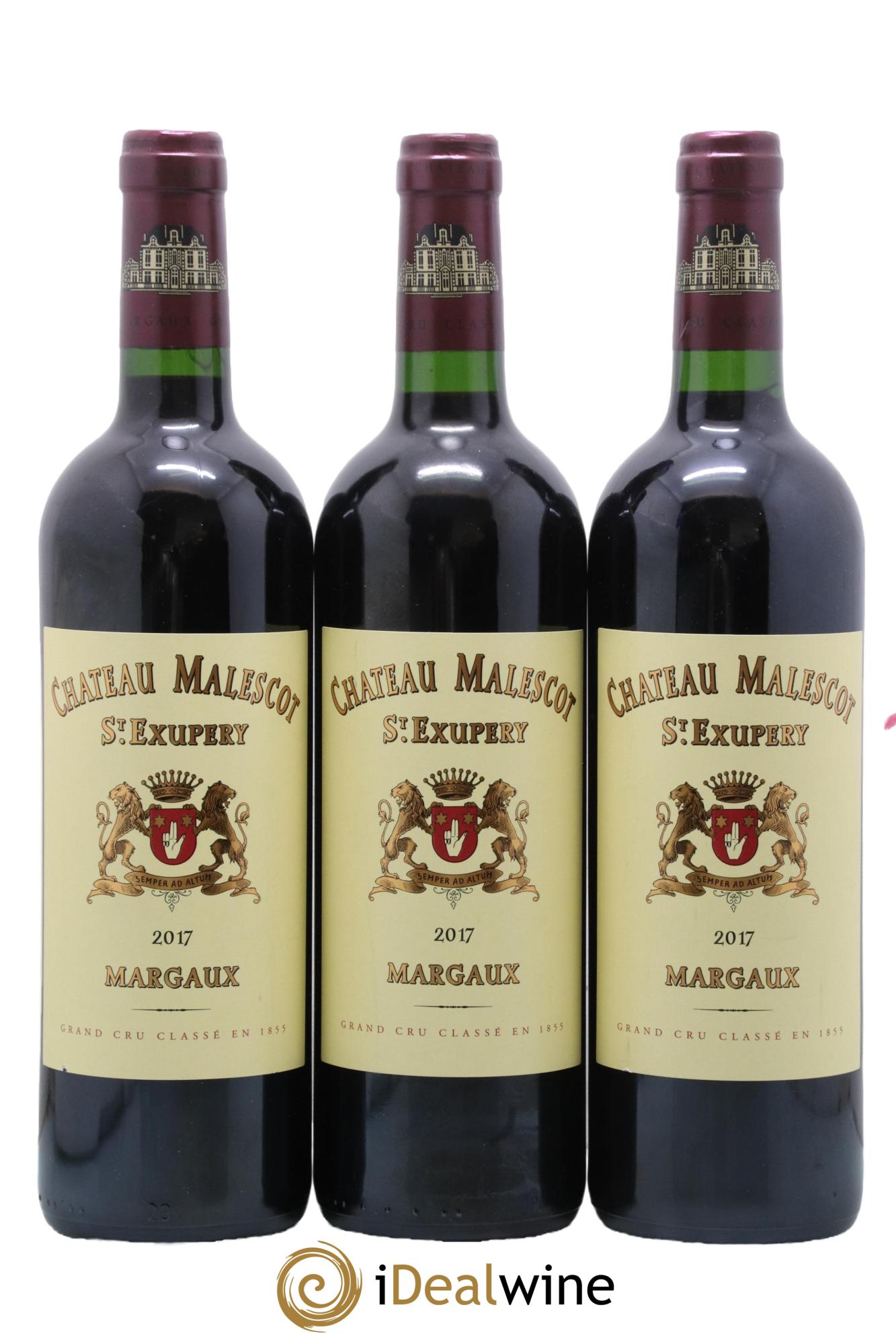 Château Malescot Saint-Exupéry 3ème Grand Cru Classé 2017 - Lot de 3 bouteilles - 0