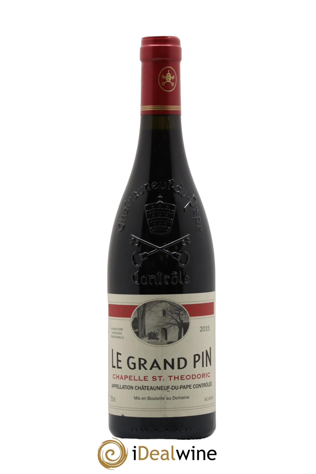 Châteauneuf-du-Pape Le Grand Pin Chapelle Saint Theodoric 2015 - Lot de 1 bouteille - 0