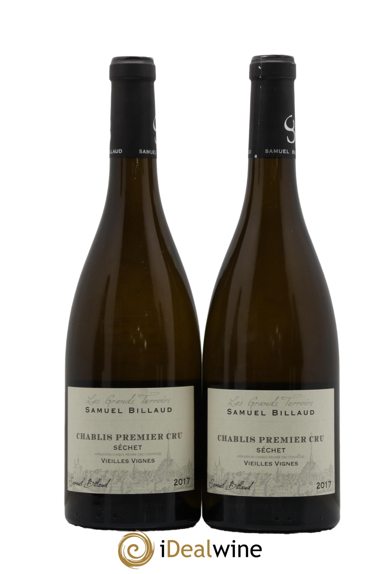 Chablis 1er Cru Séchet Vieilles Vignes Samuel Billaud 2017 - Lot de 2 bouteilles - 0