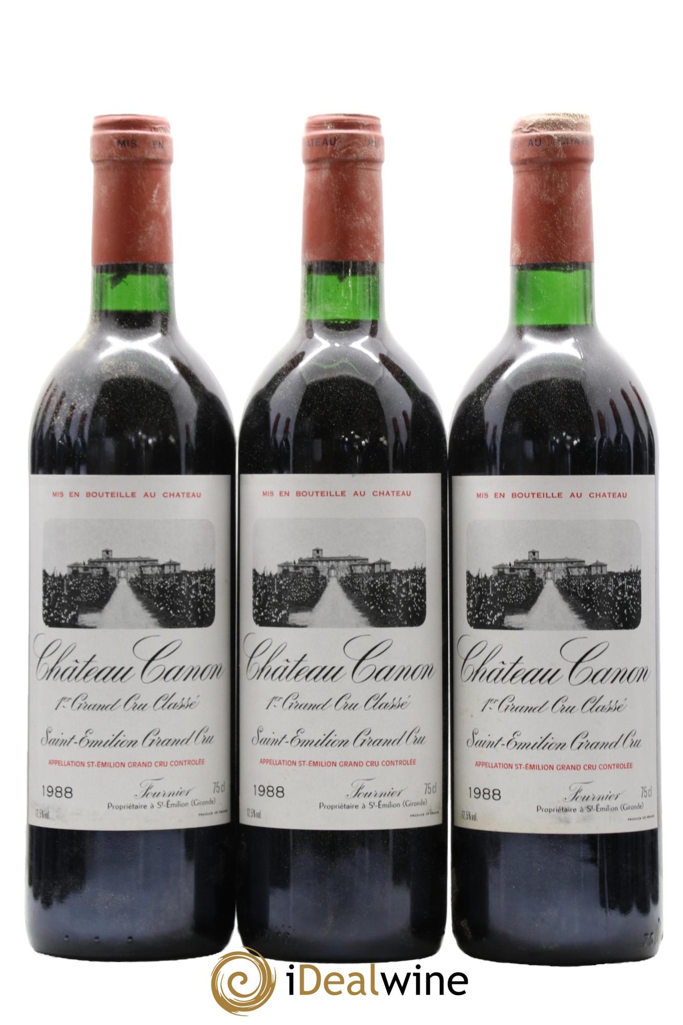 Château Canon 1er Grand Cru Classé B 1988 - Lotto di 12 bottiglie - 1