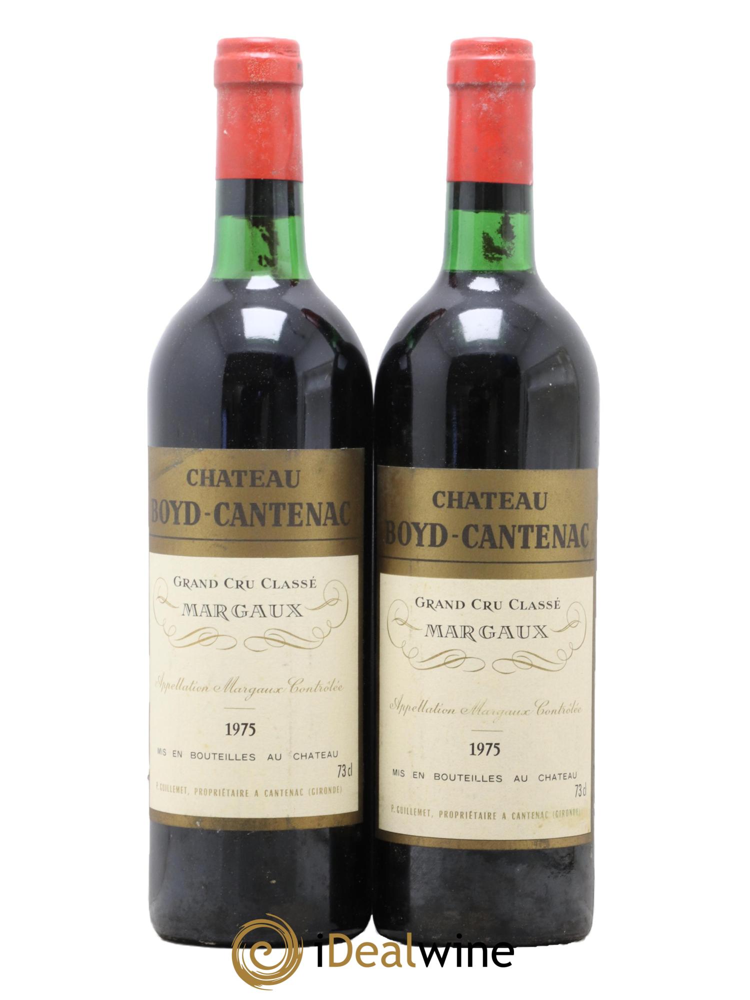 Château Boyd Cantenac 3ème Grand Cru Classé  1975 - Lotto di 2 bottiglie - 0